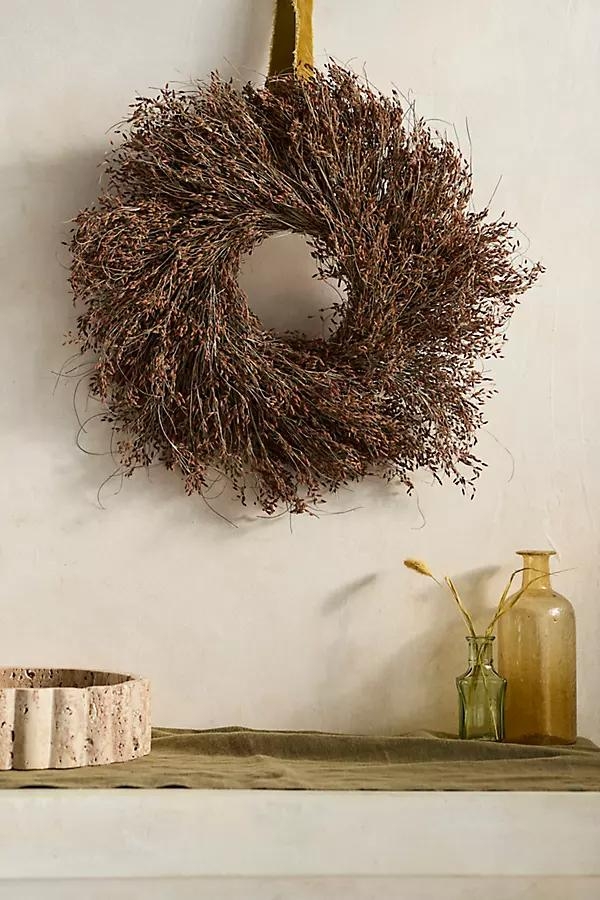 Dried Saithong Grass Wreath - Image 0