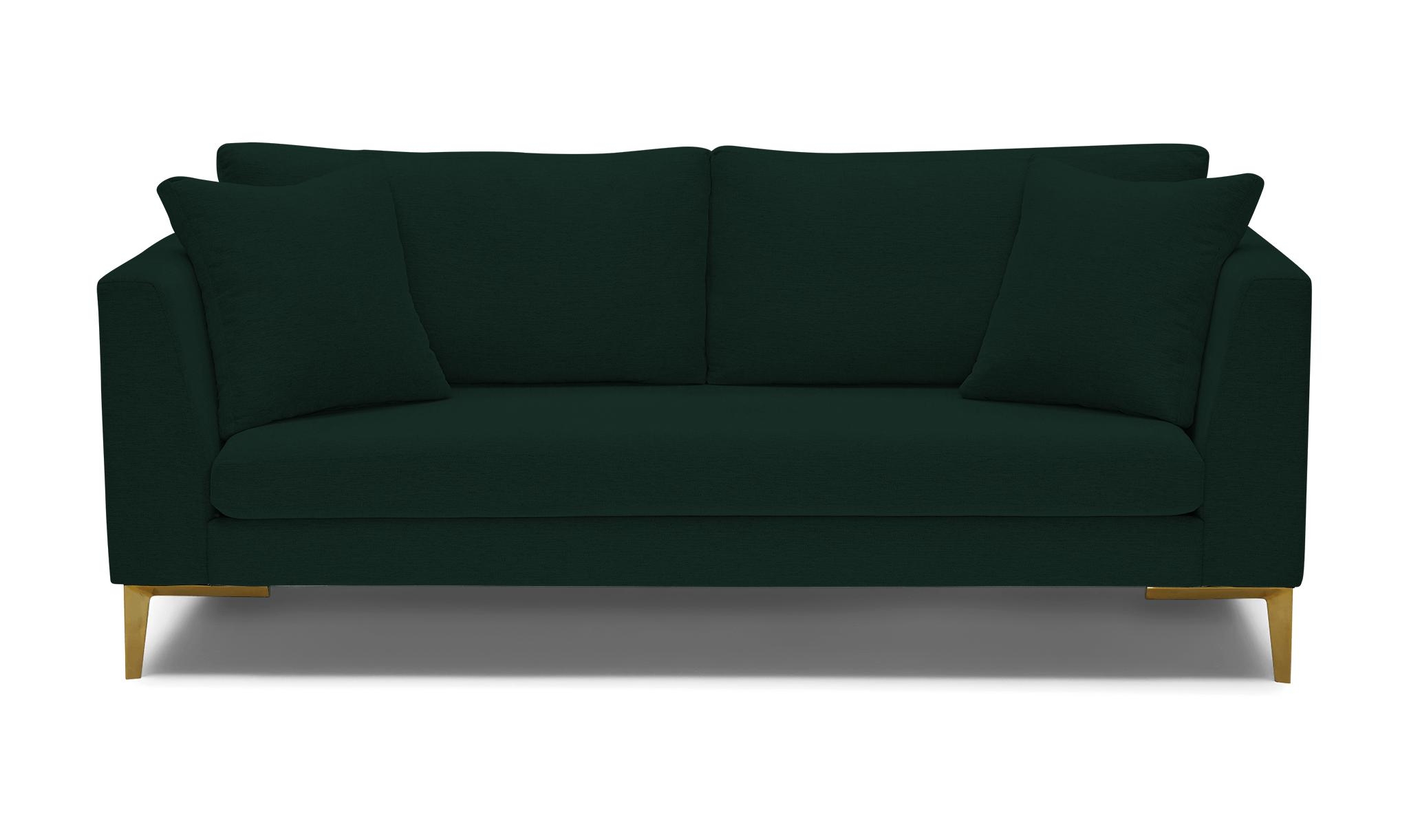 Green Ainsley Mid Century Modern Sofa - Royale Evergreen - Image 0