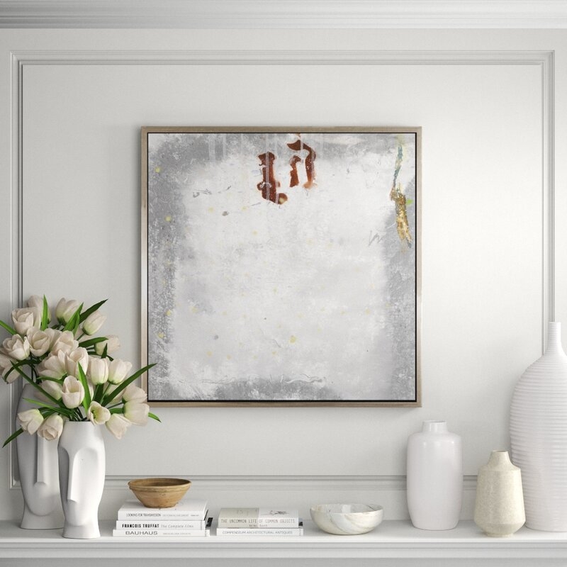 CHC Art, Inc. Sign in the Mist II - Floater Frame Painting on Canvas - Image 0