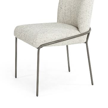 Curved Back Dining Chair, Lyon Pewter - Image 2