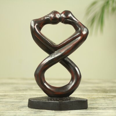 Listro Medofo Pa Infinite Lovers Hand Carved Wood Sculpture - Image 0