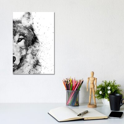 Wolf at Attention by Brandon Wong - Wrapped Canvas Graphic Art Print - Image 0