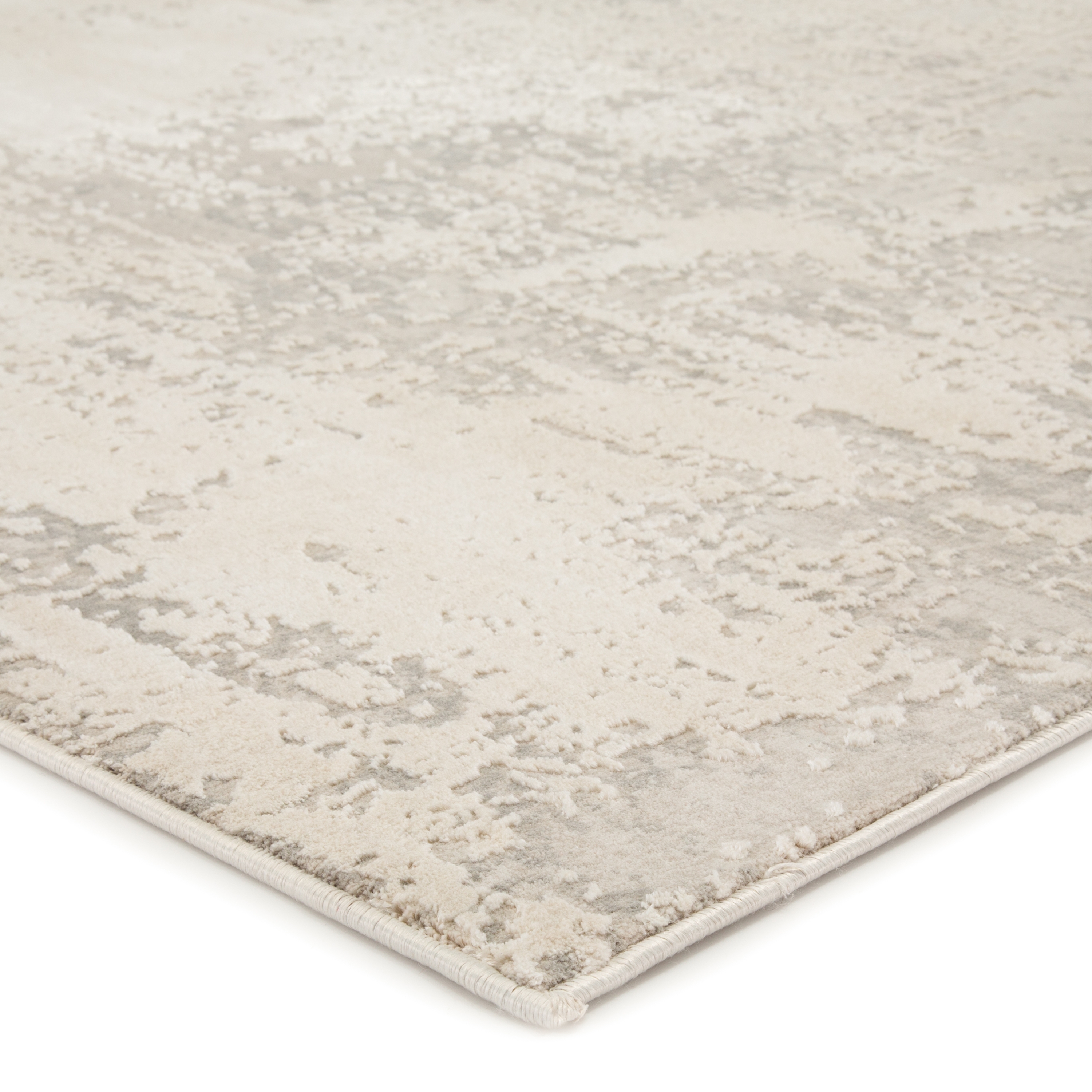 Brixt Abstract Gray/ Ivory Area Rug (4'X6') - Image 1