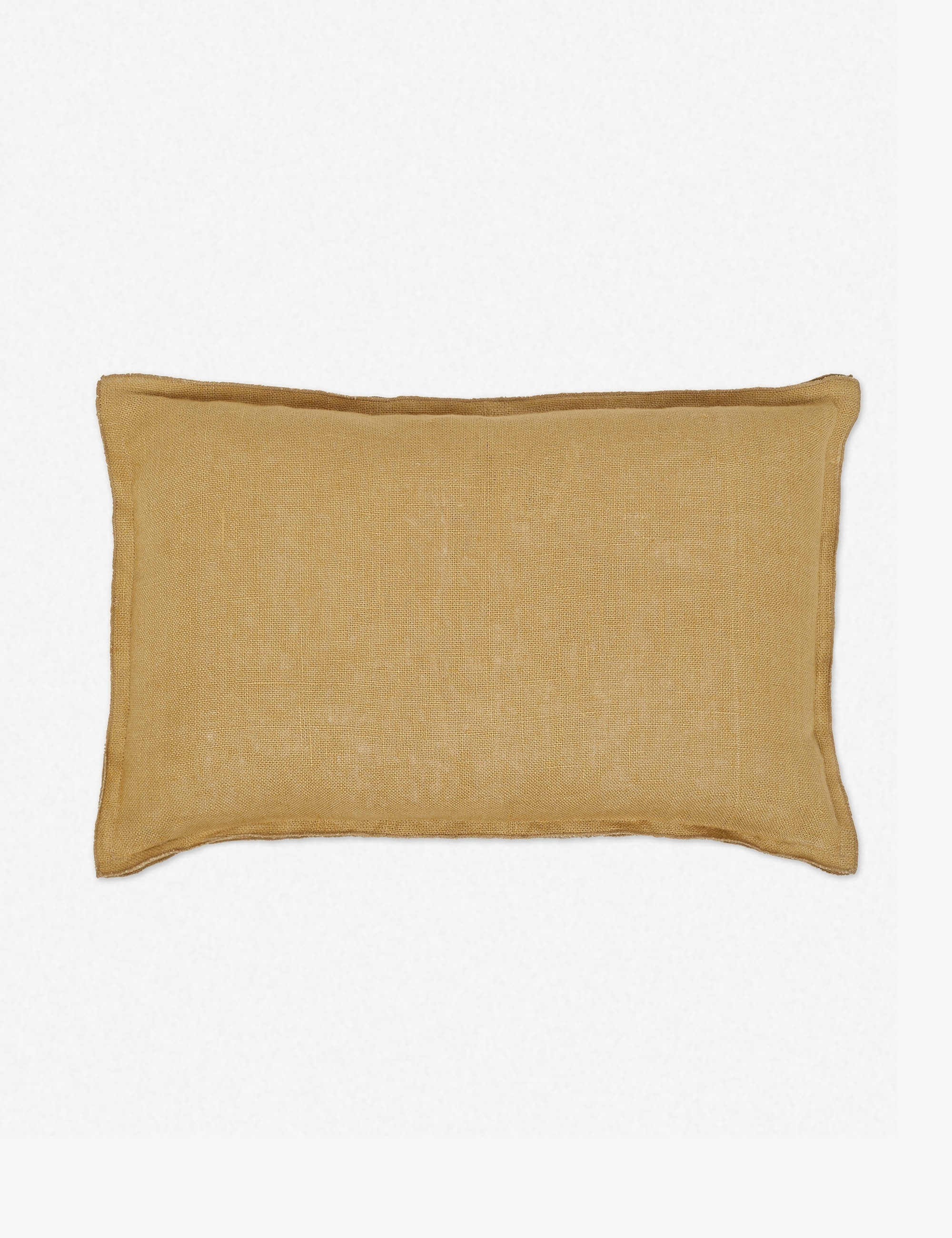 Arlo Linen Lumbar Pillow, Marigold - Image 2