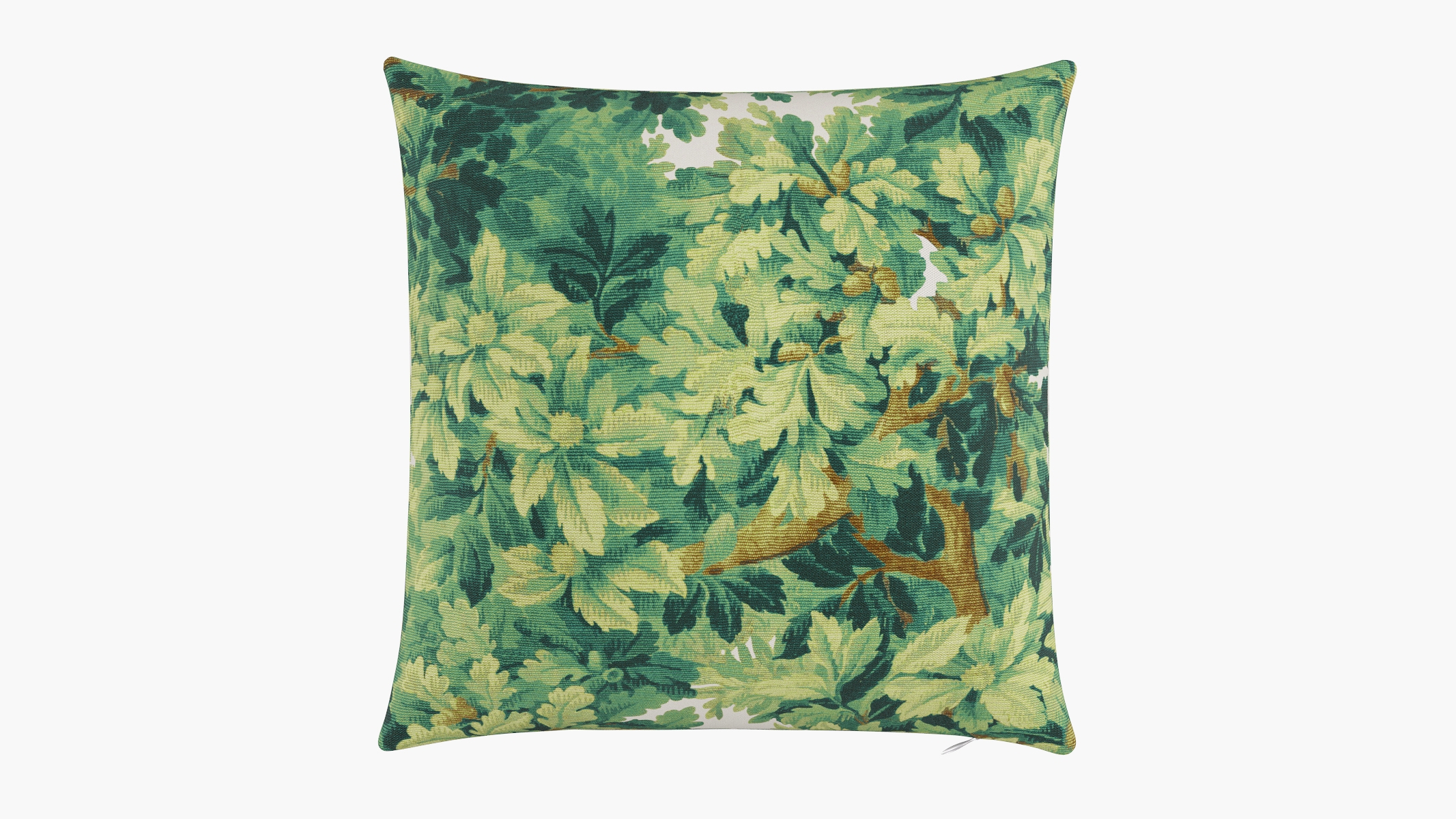 Throw Pillow 26", Verdure Bois De Chene, 26" x 26" - Image 0