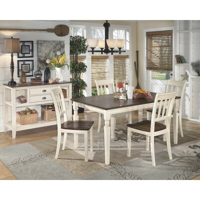 Leamont 5 Piece Solid Wood Dining Set - Image 0