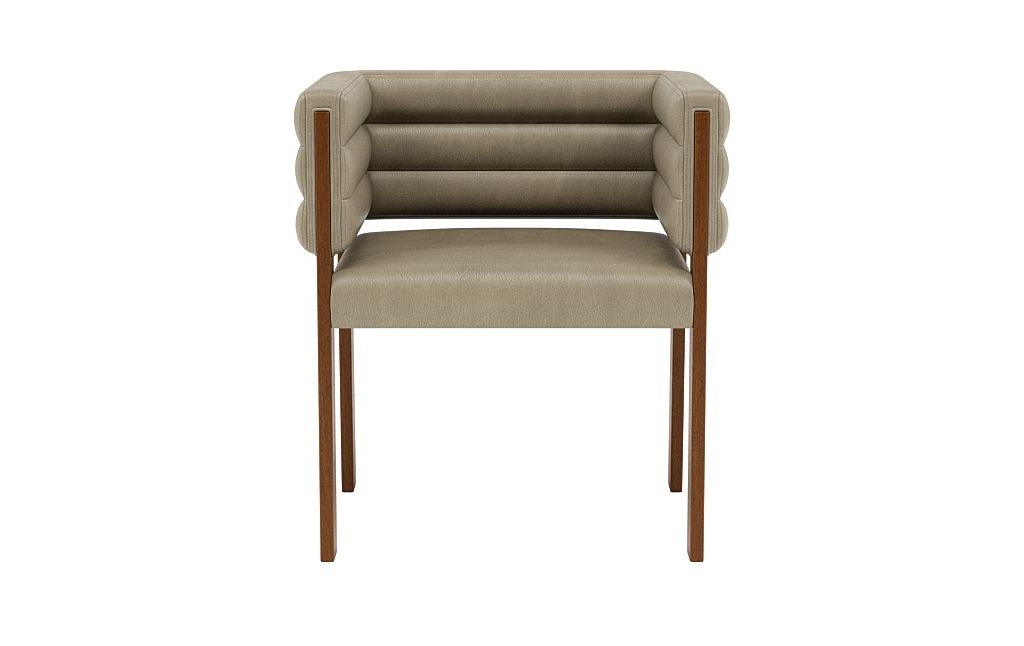 Nora Leather Upholstered Wood Framed Chair - Image 0