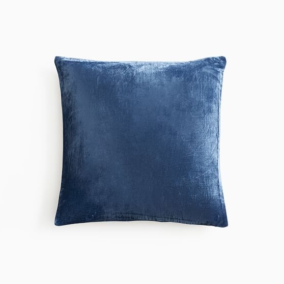 Lush Velvet Pillow Cover, 18" x 18", Regal Blue - Image 0