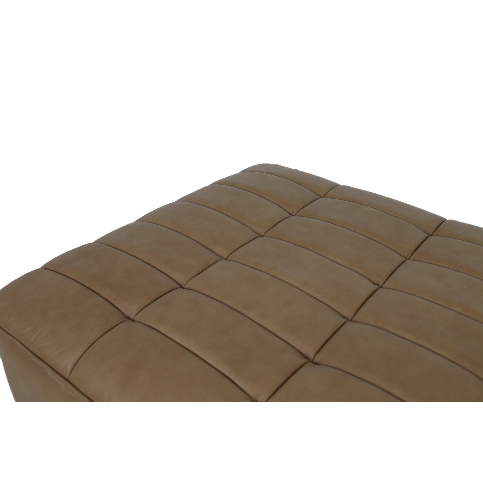 Lino Armless Modular Sofa Tan Leather - Image 4