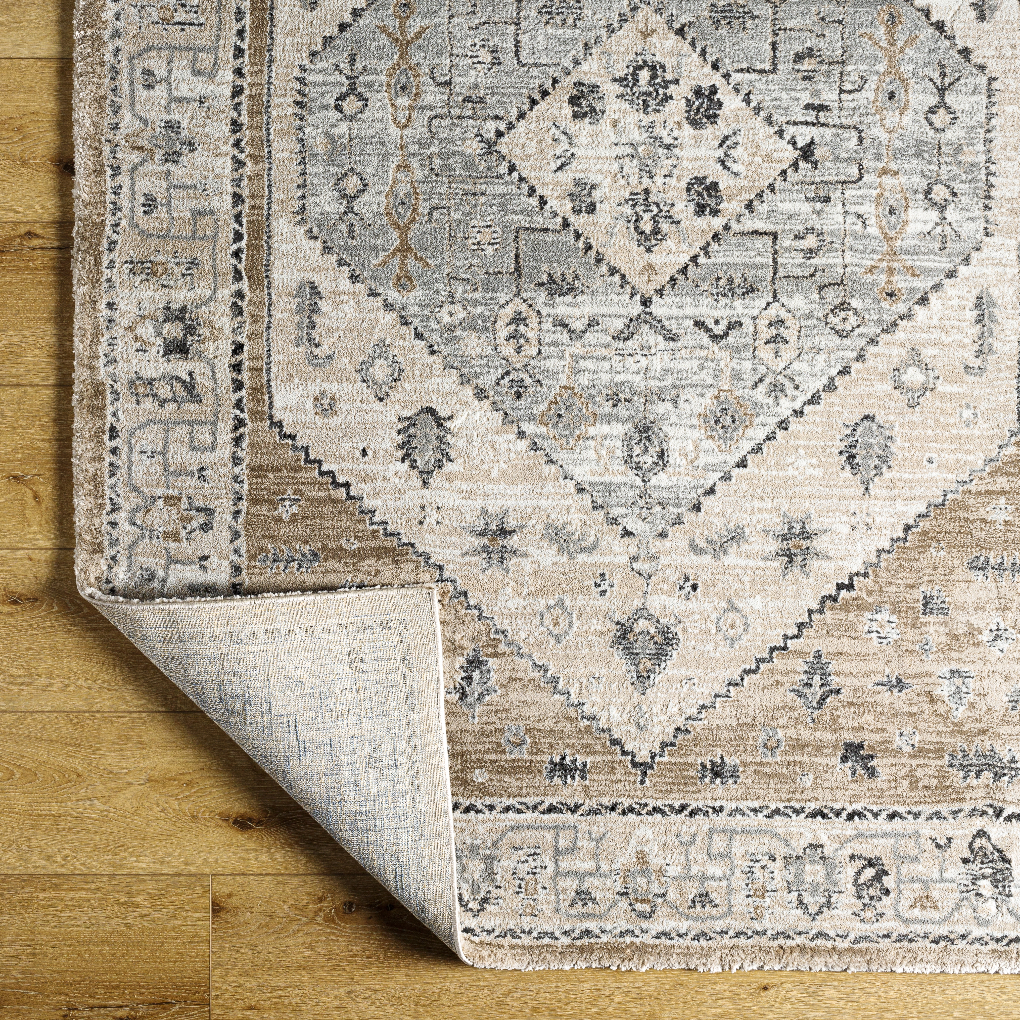Montana Beige Indoor 7'10" x 10' Machine Woven Rug - Image 4