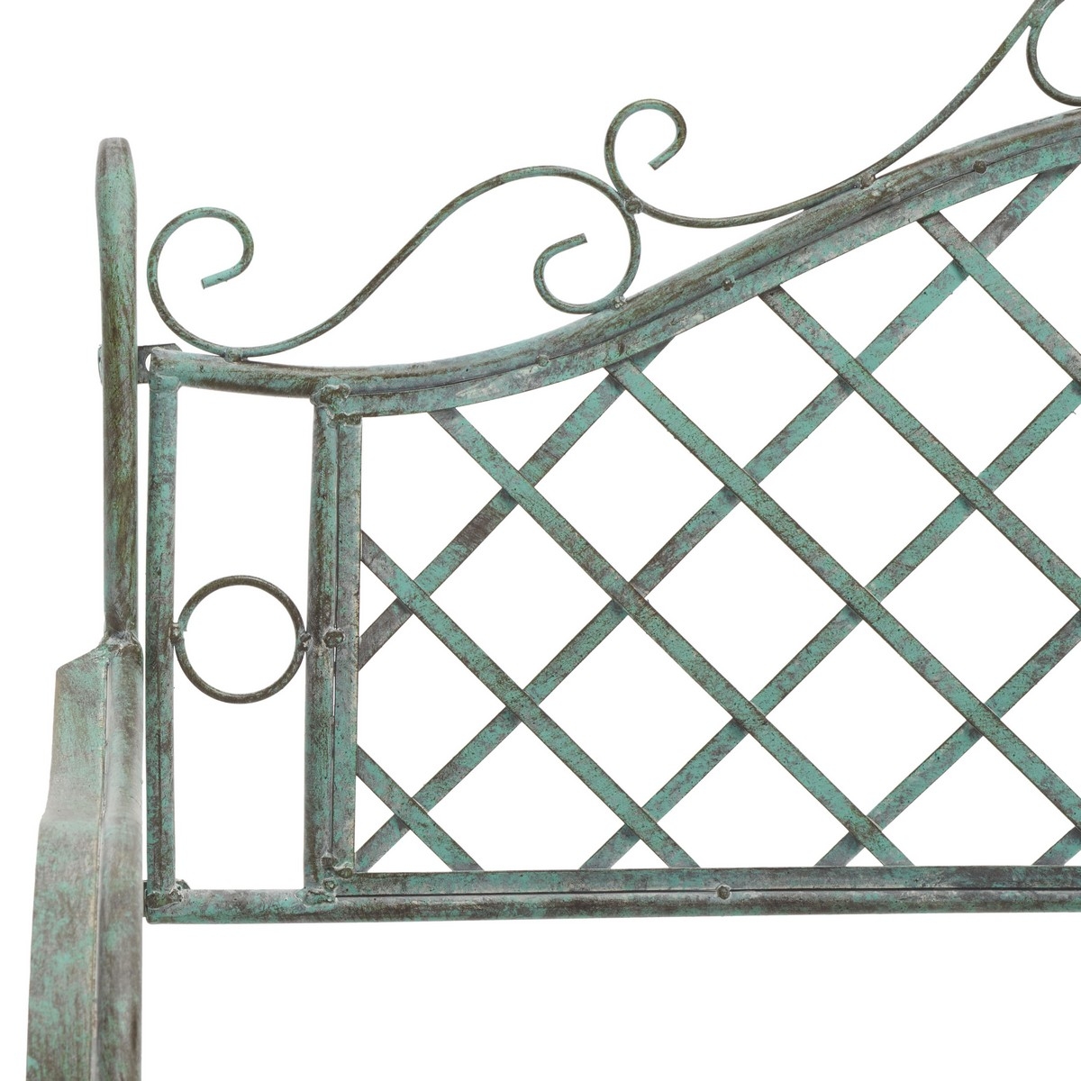 Abner Bench - Antique Dark Green - Safavieh - Image 2