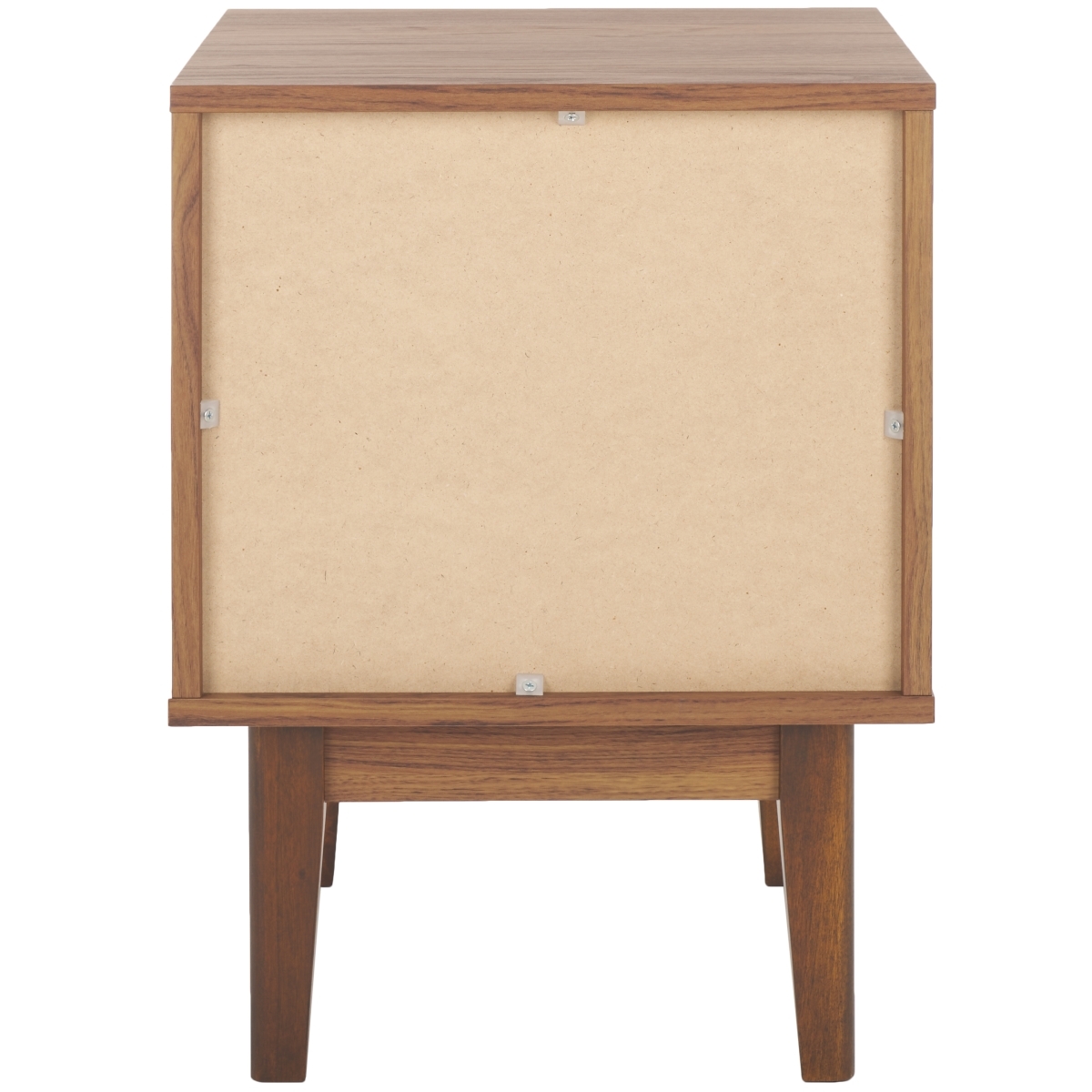 Ceu 1 Drawer Night Stand - Walnut / Gold - Safavieh - Image 7
