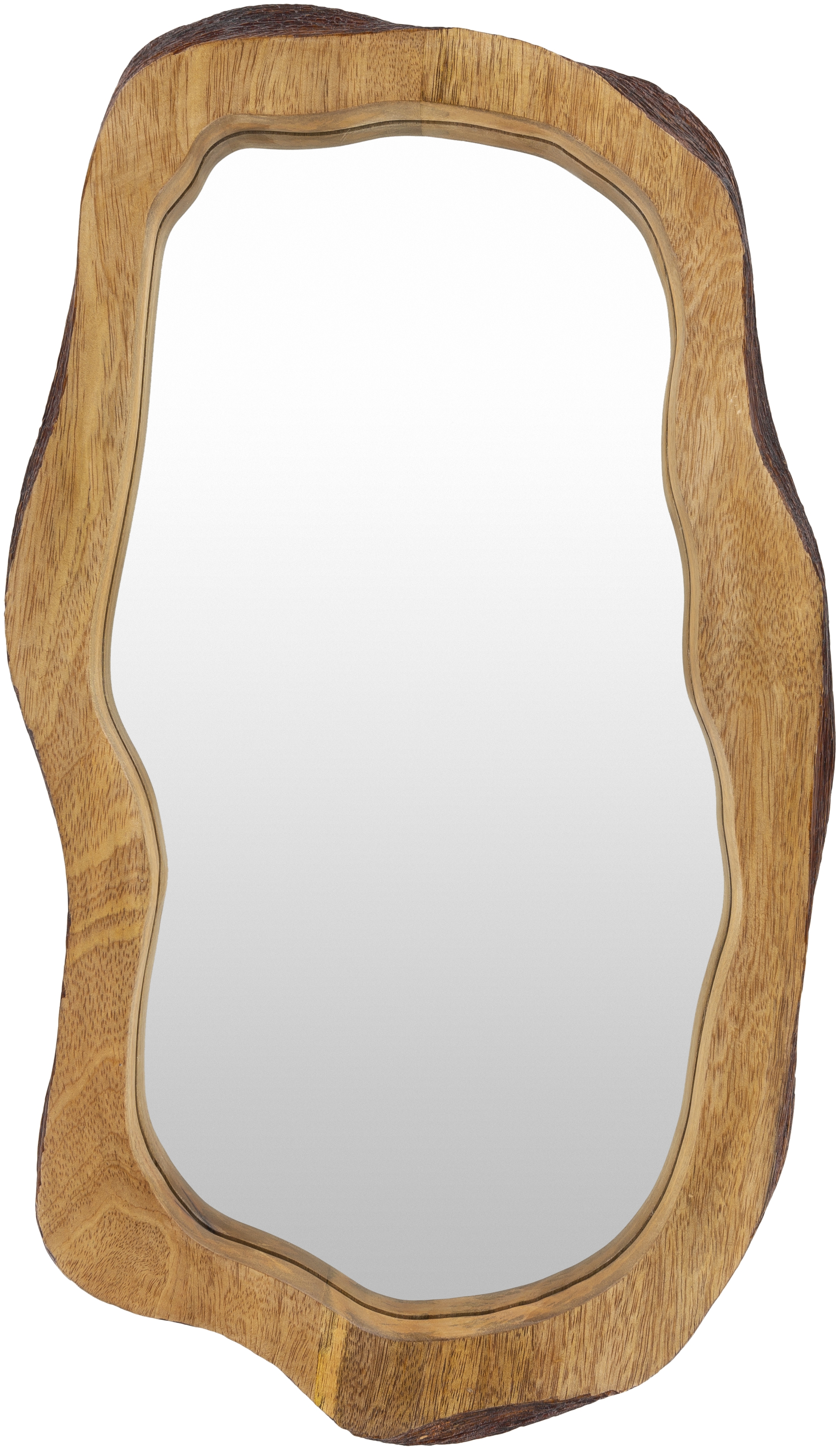 Edge Brown 20"H x 12"W x 2"D Accent Mirror - Image 0