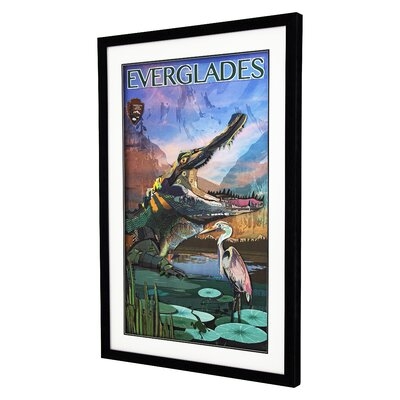 'Everglades' - 3D Collage, 24"Wx36"H Wall Art, Framed - Image 0