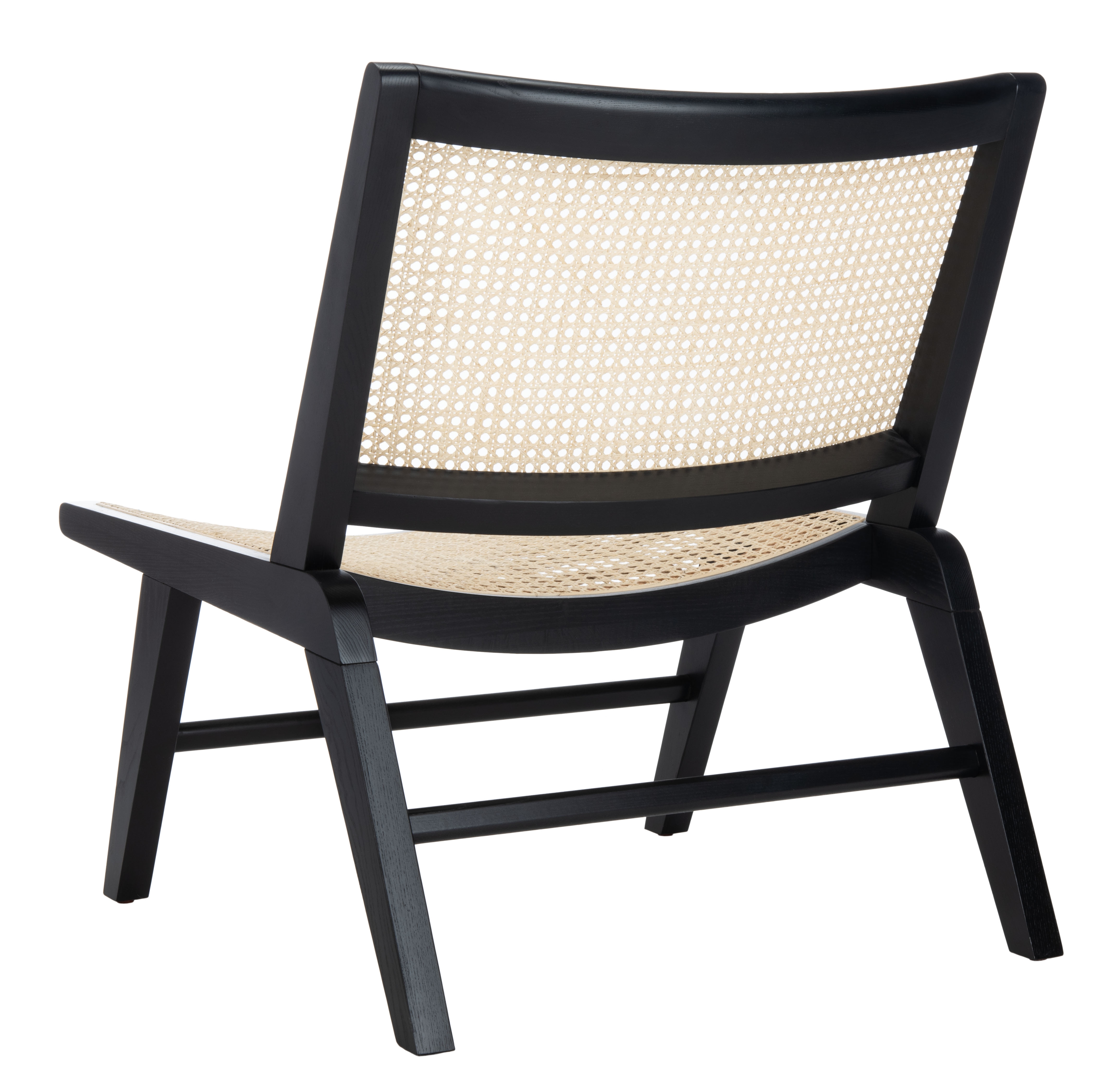 Auckland Rattan Accent Chair - Black/Natural - Image 5