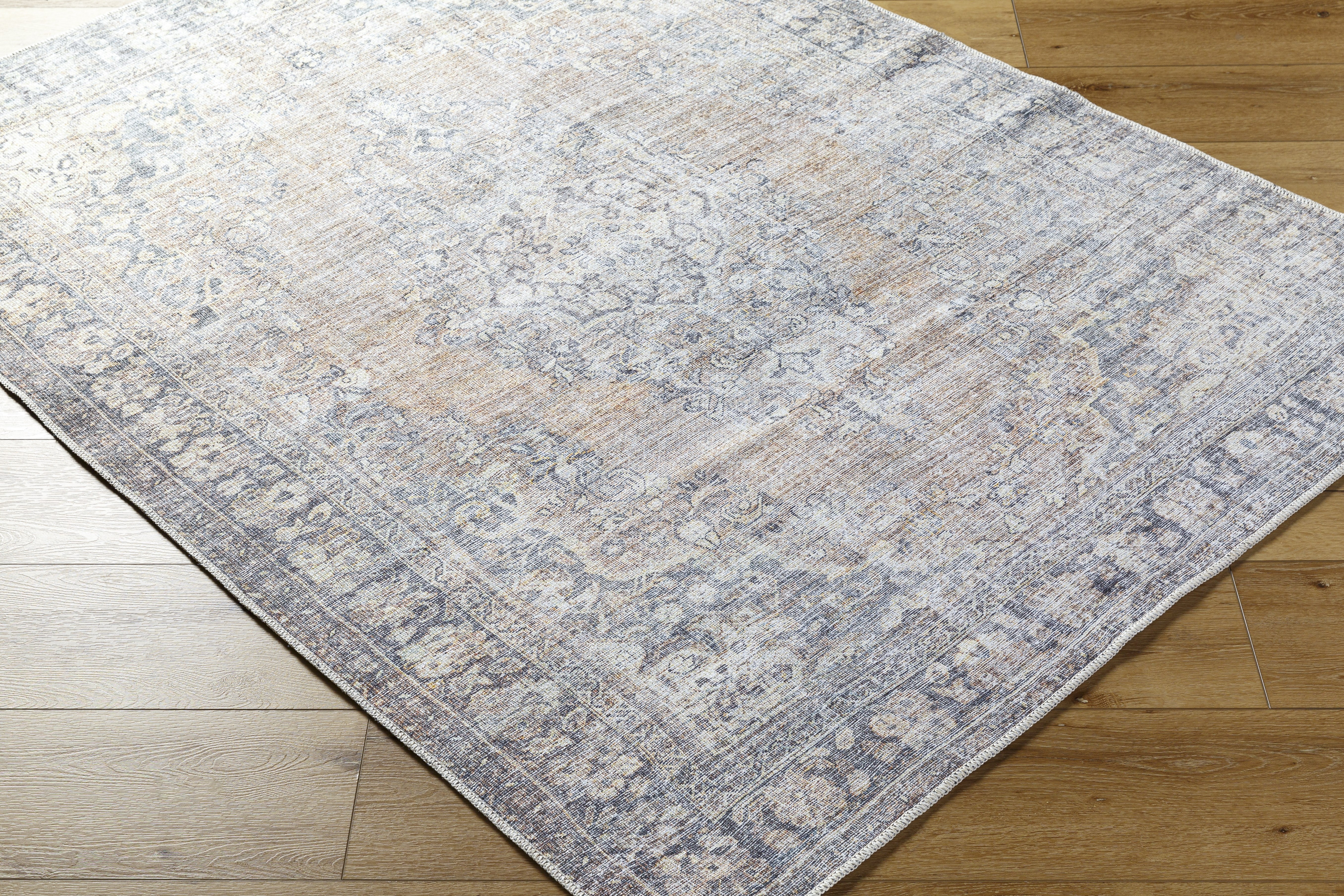 Darling Brown Indoor 6'7" x 9' Machine Woven Rug - Image 5