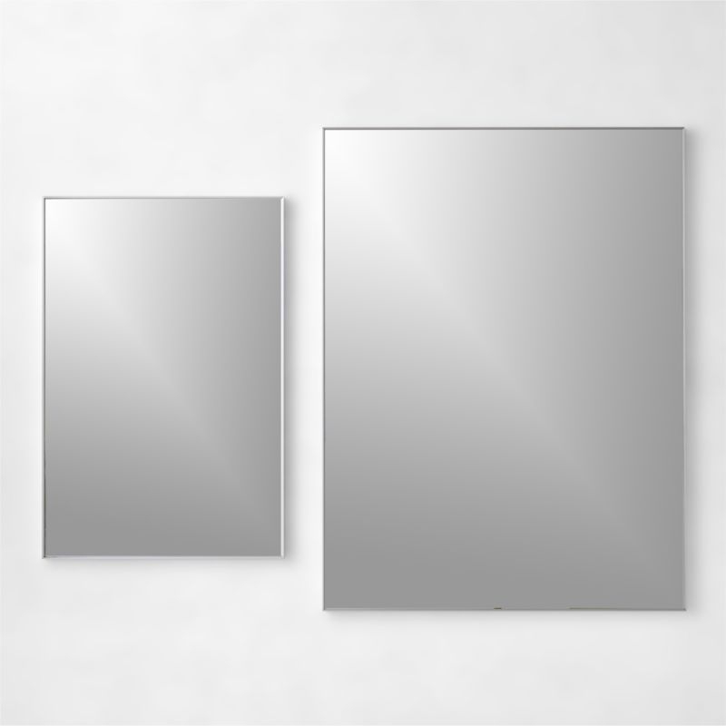 Infinity Rectangular Silver Wall Mirror 36"x48" - Image 3