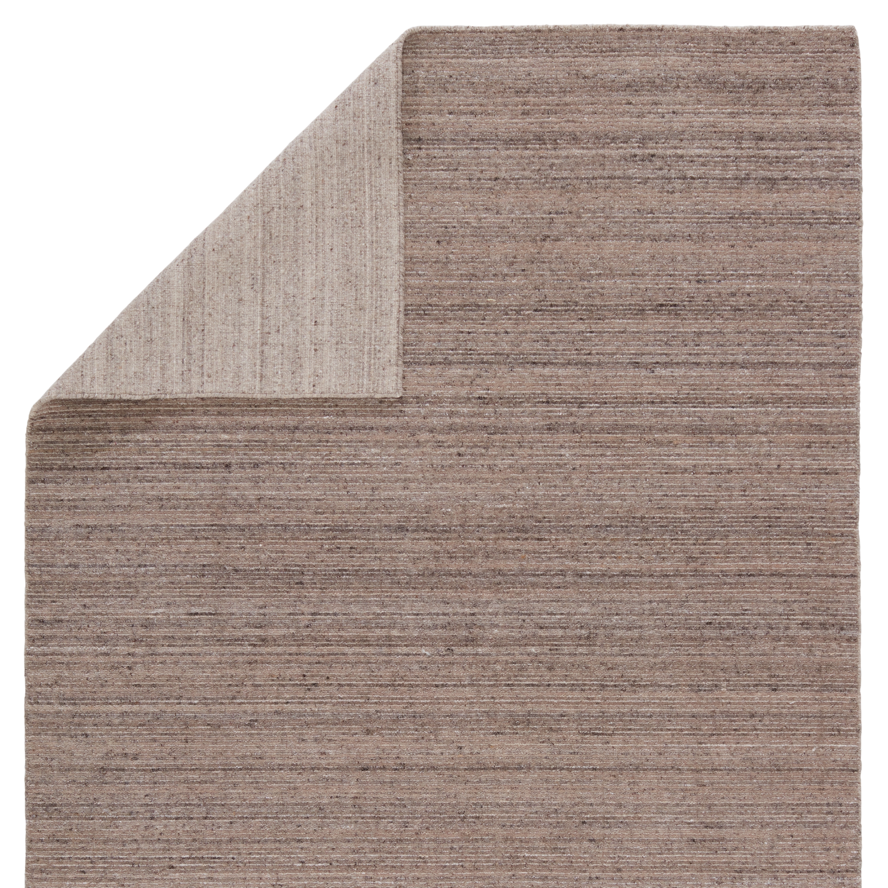 Evenin Handmade Solid Brown/ Tan Area Rug (5'X8') - Image 2
