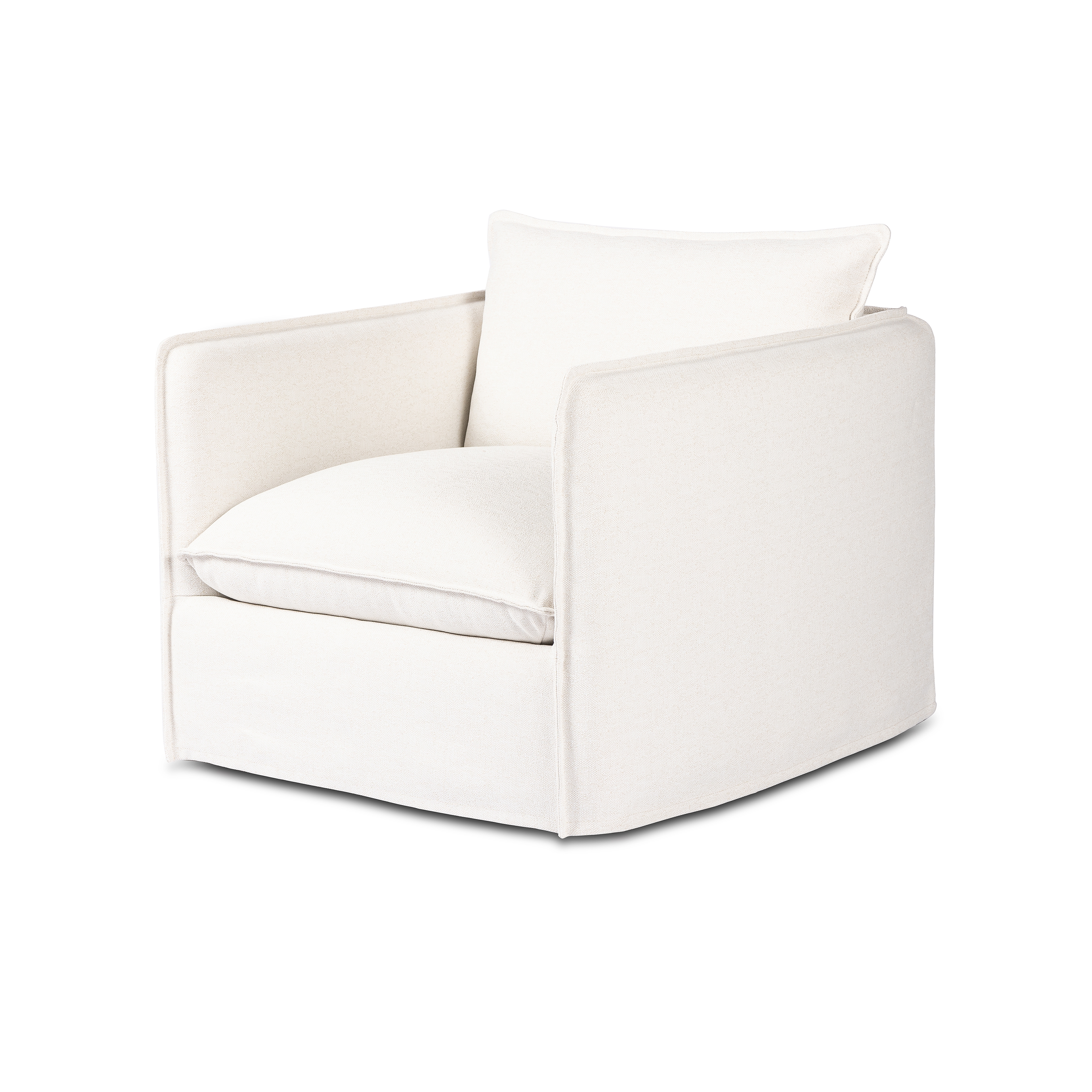 Andre Outdoor Swivel Chair-Alessi Linen - Image 0