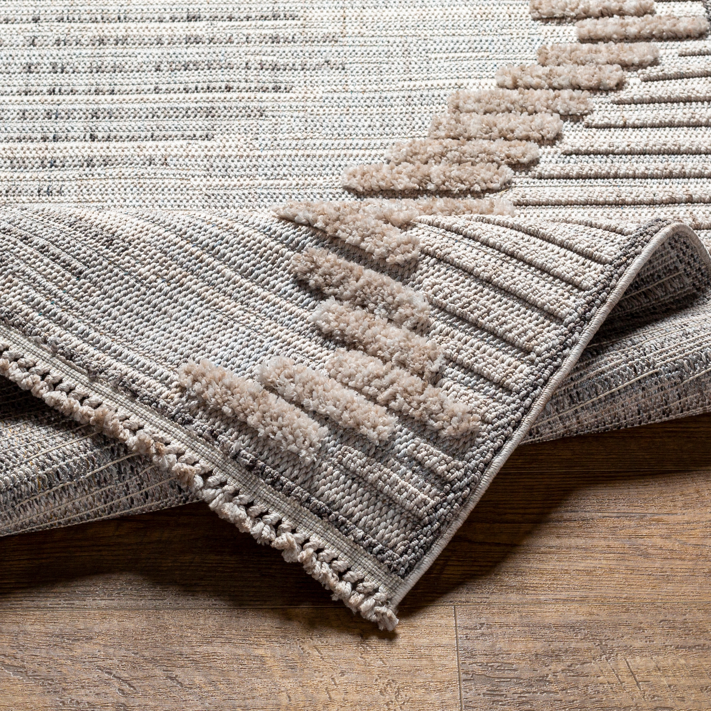 Zaragoza Beige Indoor 7'10" x 10' Machine Woven Rug - Image 3