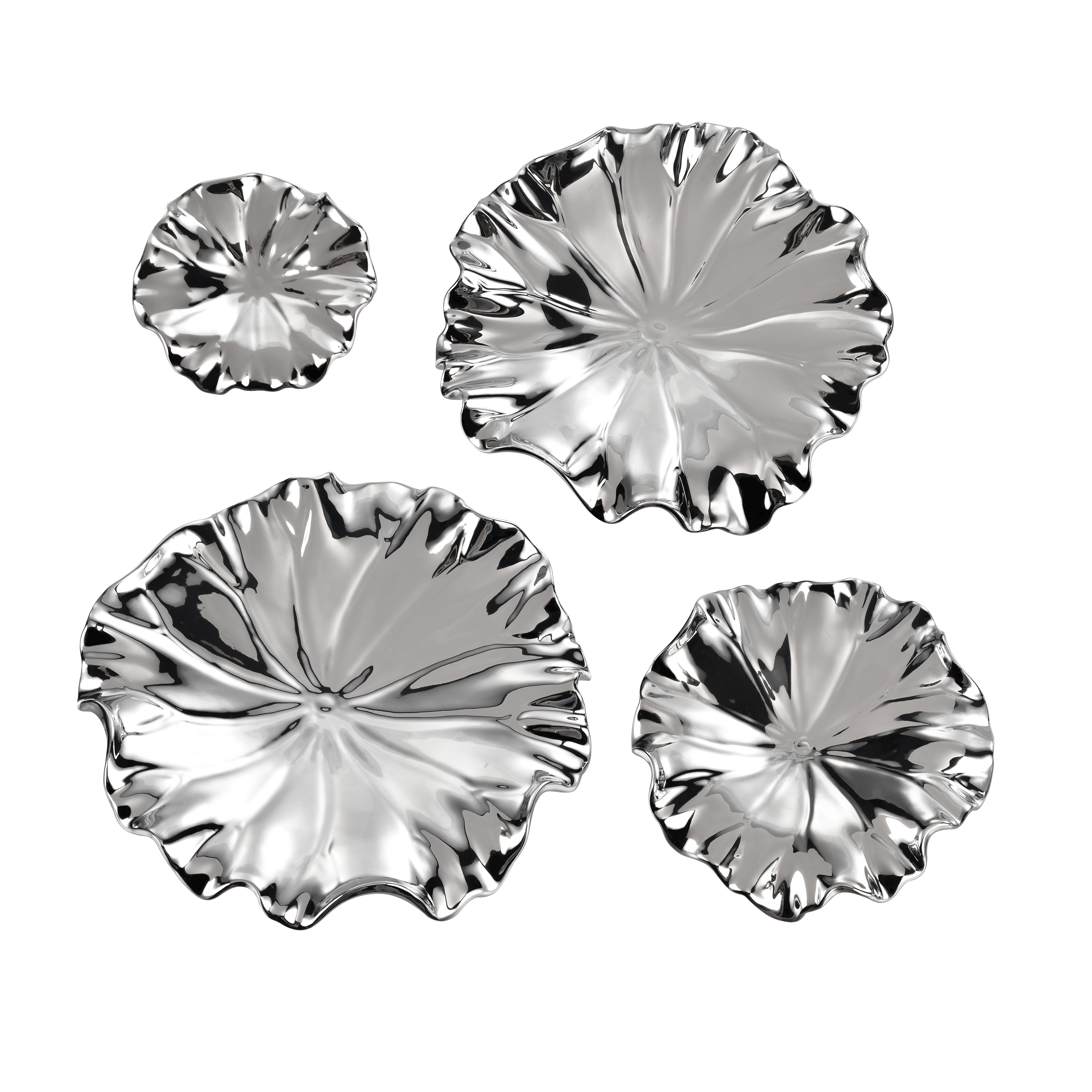 Petal Bowl - Set of 4 Silver - Image 0