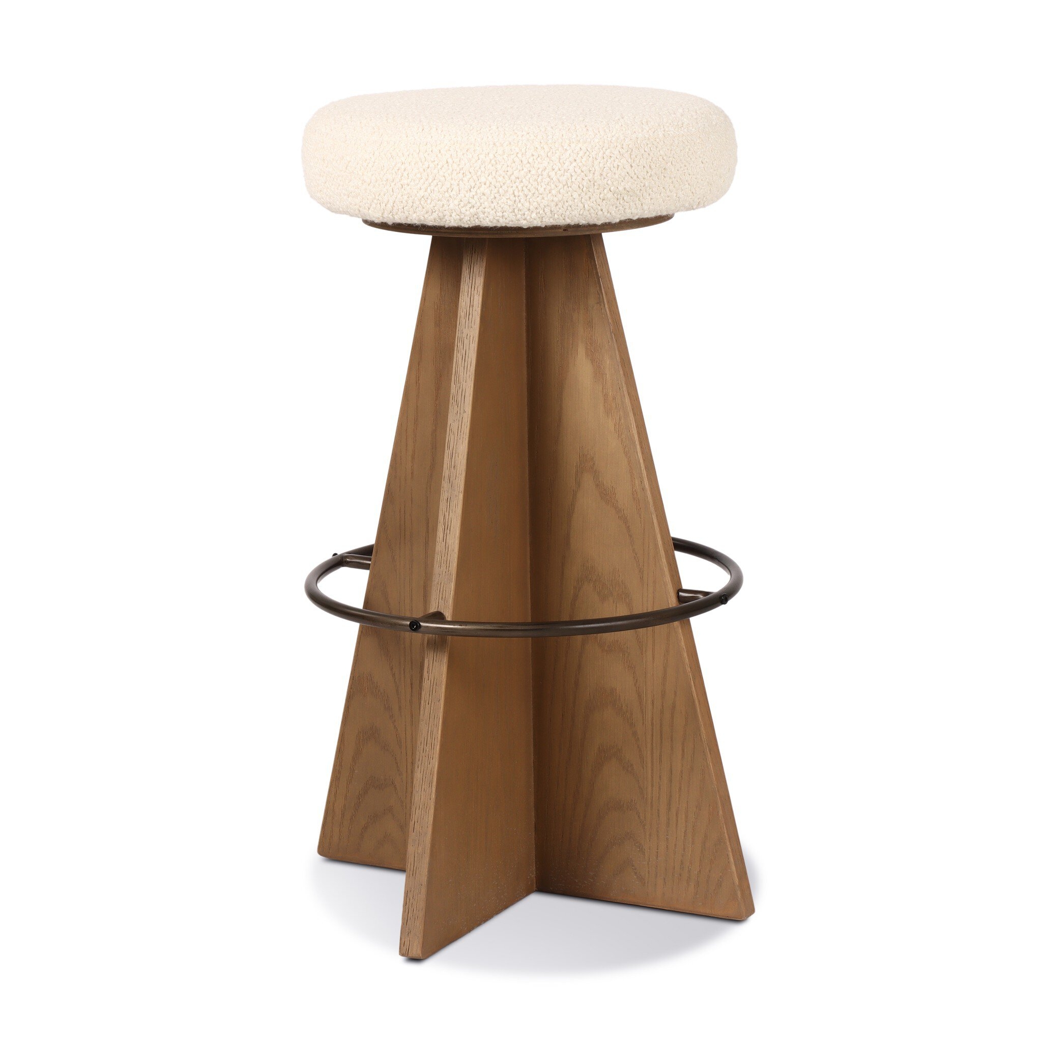 Damon Swivel Bar + Counter Stool - Durham Cream - Image 1