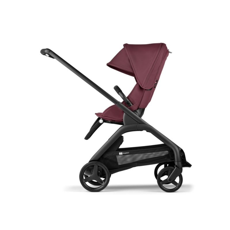 Bugaboo Dragonfly Seat Complete Dark Cherry Red with Black Frame Baby Stroller - Image 2