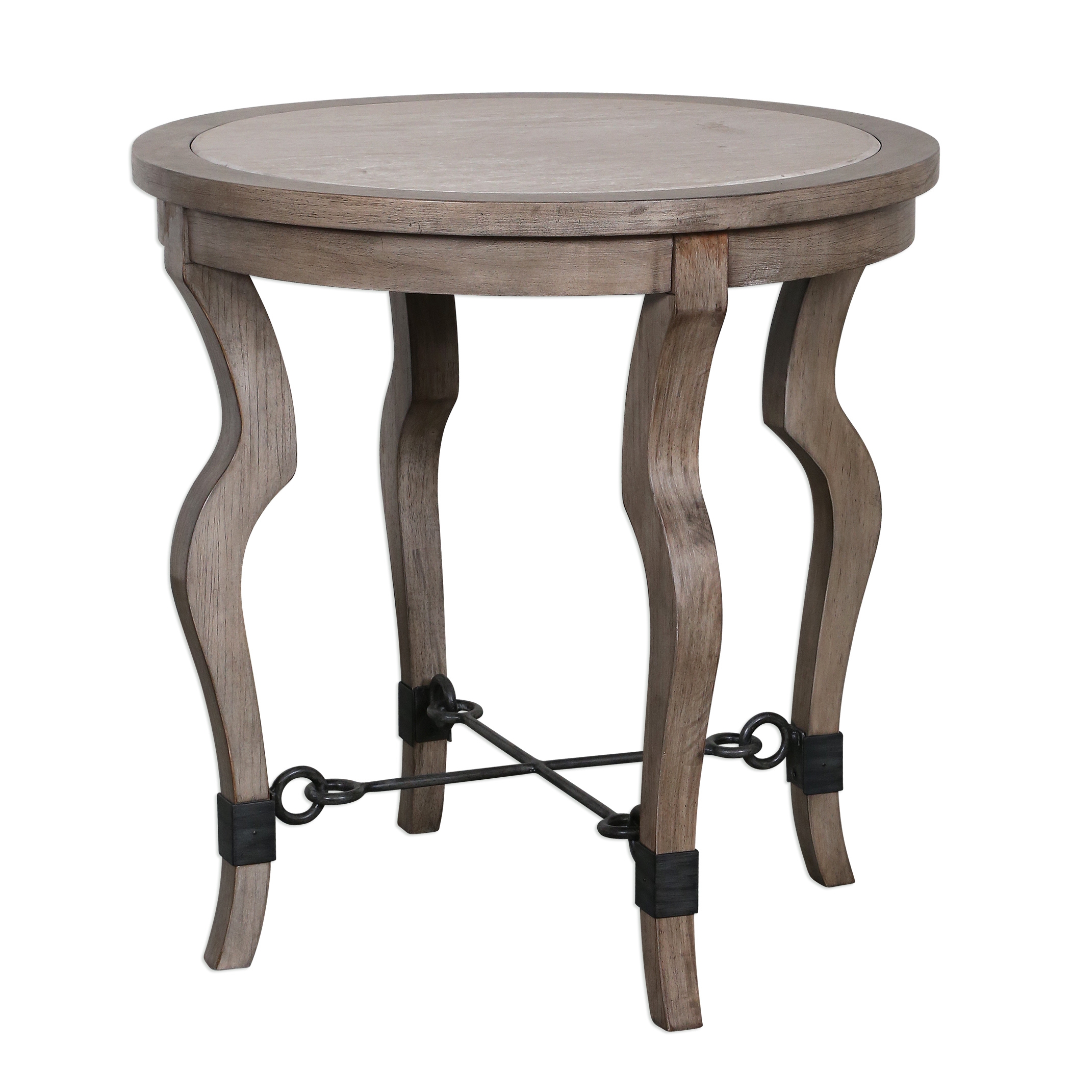 Blanche Travertine Lamp Table - Image 2