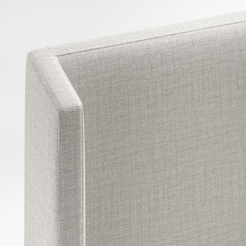Arden 60" Mist Grey Upholstered King Headboard with Storage Bed Base - Image 1