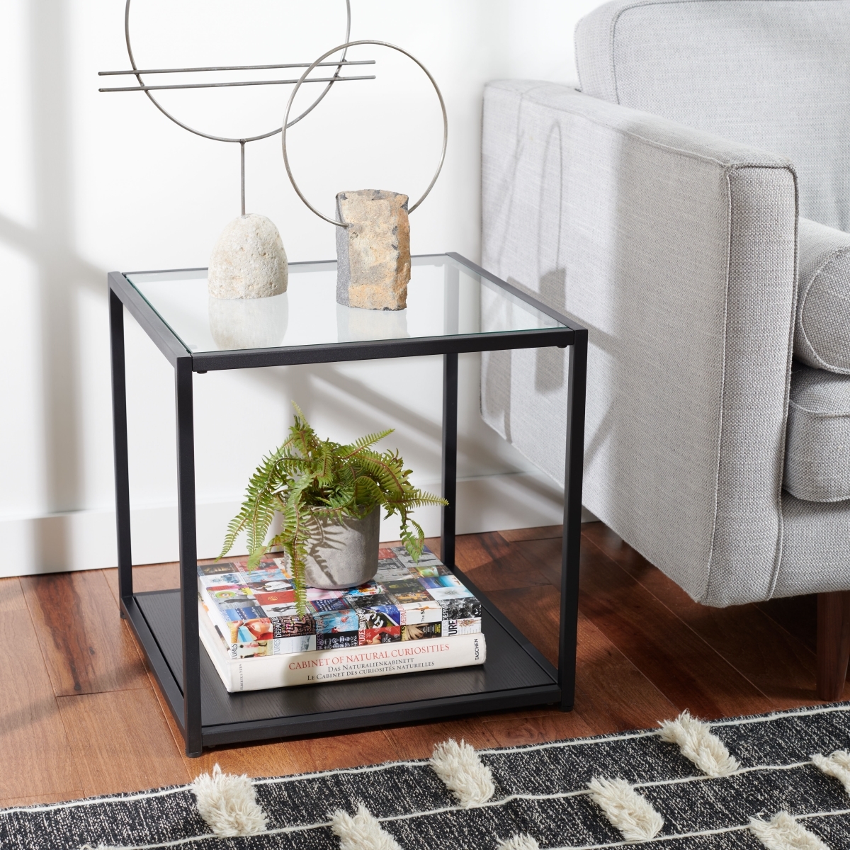 Ackley End Table - Black - Safavieh - Image 1