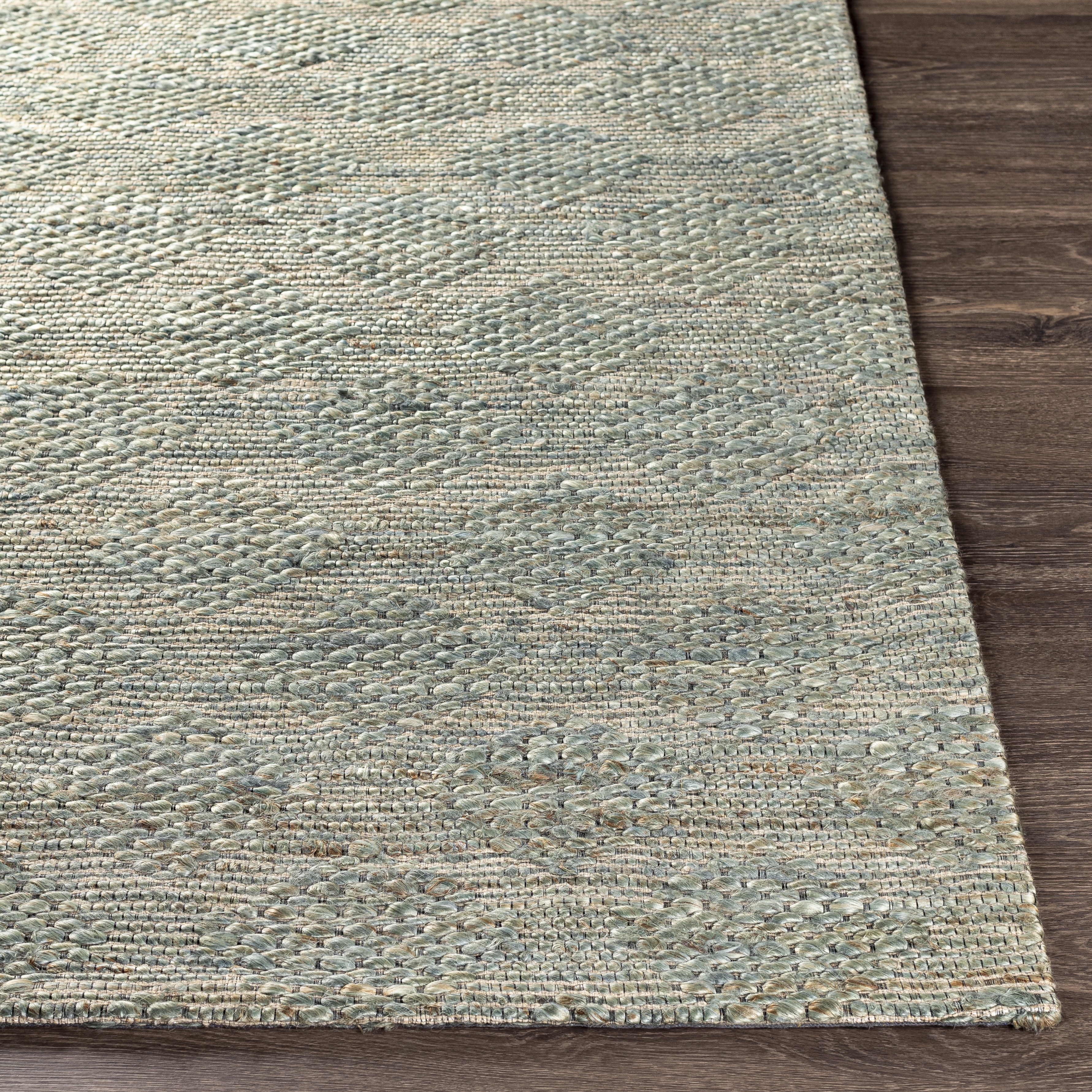 Trace Green Indoor 2' x 3' Handmade Rug - Image 2