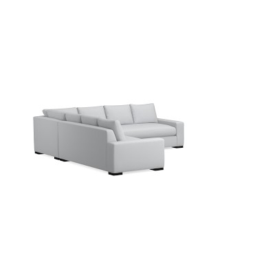 Robertson Sectional, Left 2-Piece L-Shape Sofa, Standard Cushion, Performance Slub Weave, Gray - Image 2