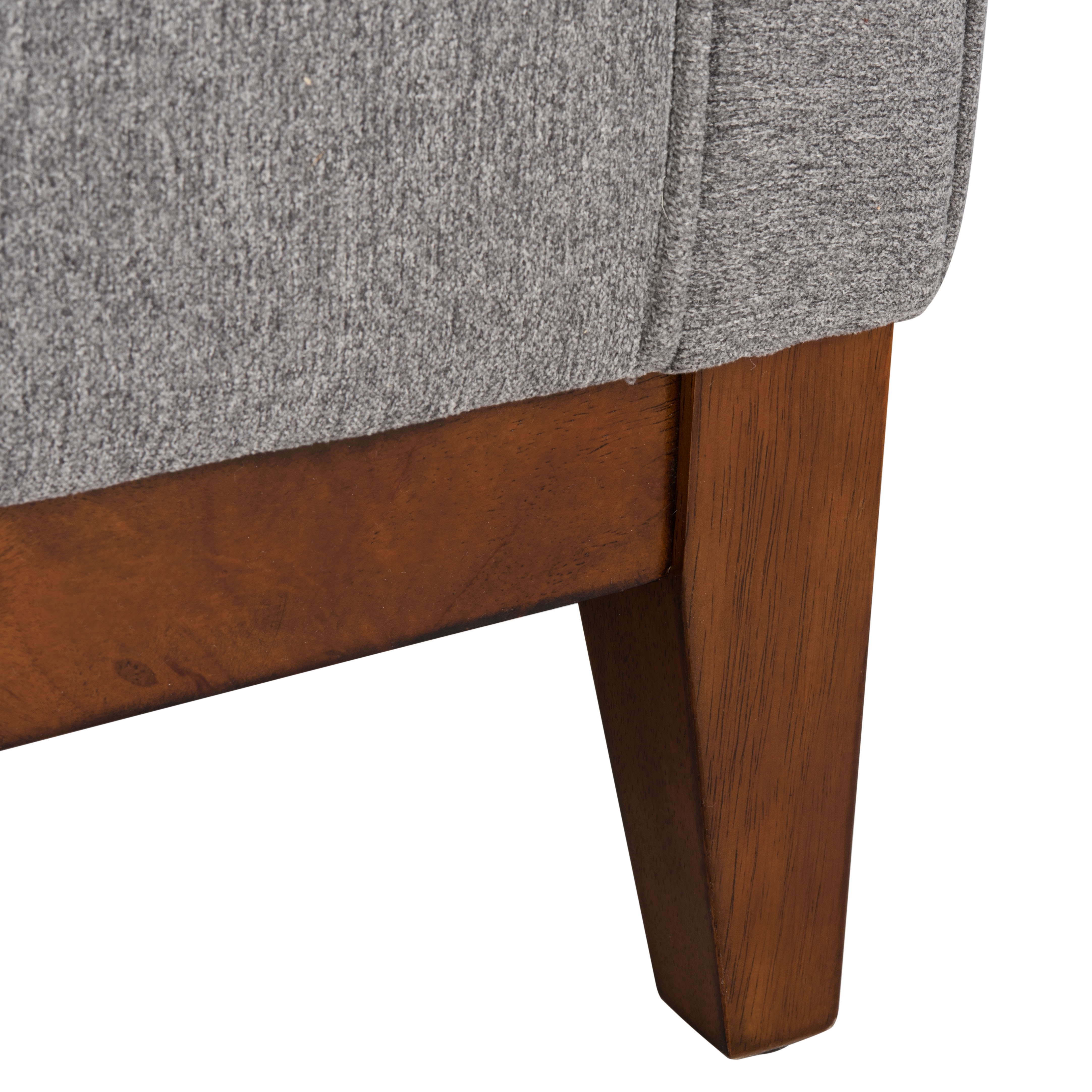 Garnet Linen Tufted Sofa - Light Grey - Safavieh - Image 7