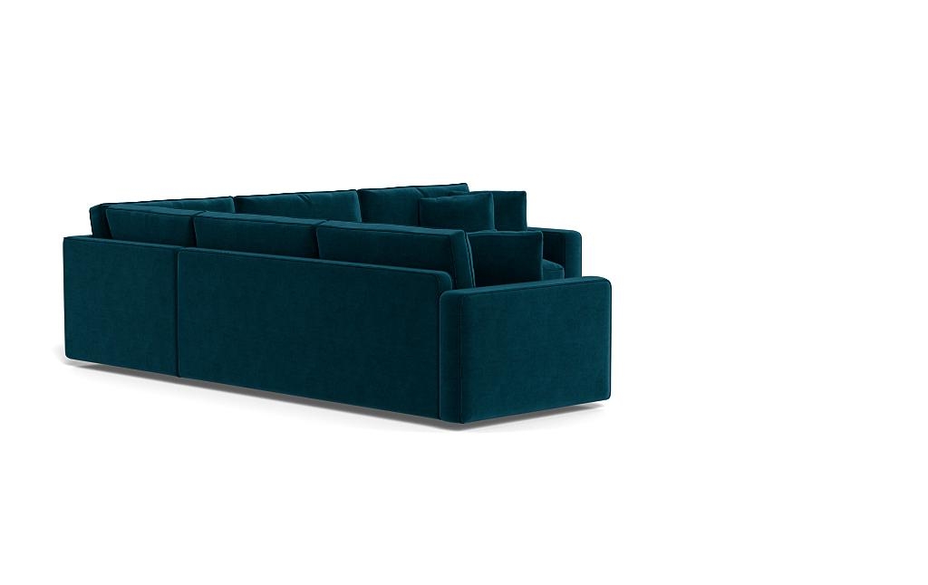 James 3-Piece 4-Seat Corner Sectional with Contrast Piping - Image 1