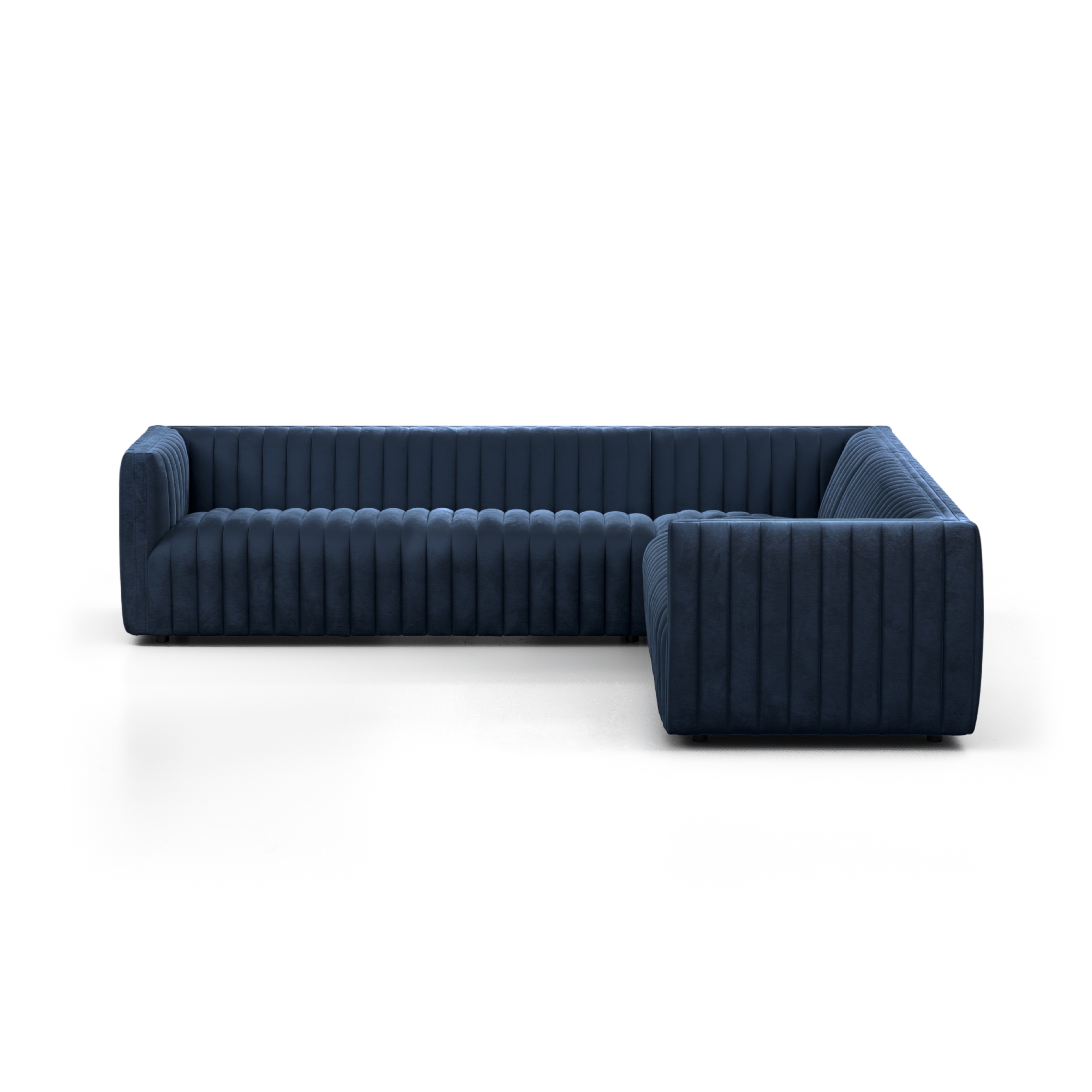 Augustine 3 Pc Sec Sofa-105-Navy - Image 1
