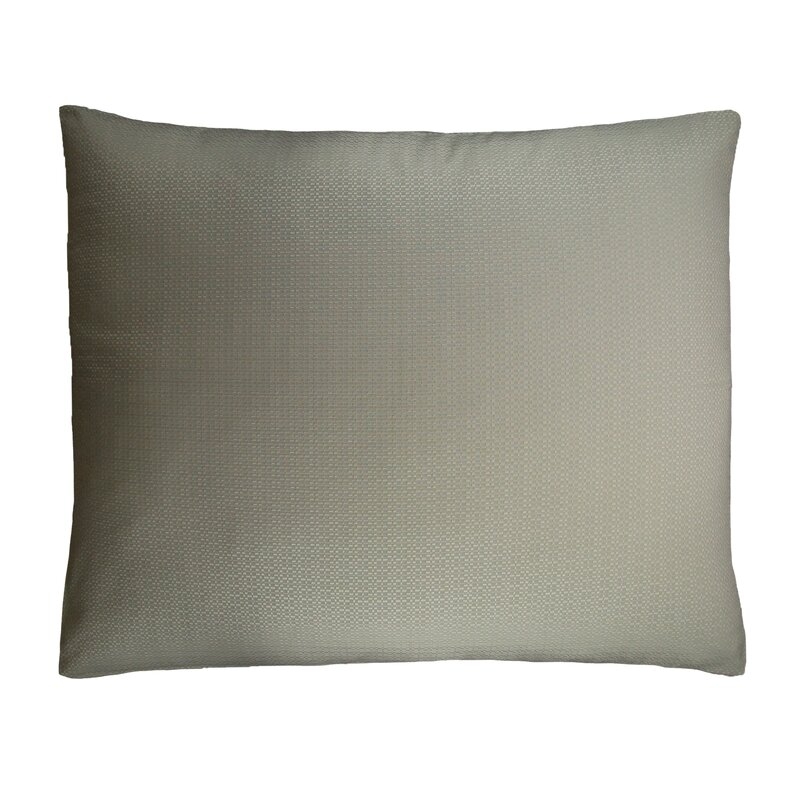 Ann Gish & The Art of Home Tatami Lumbar Pillow Size: 25" H x 30" W, Color: Silver - Image 0