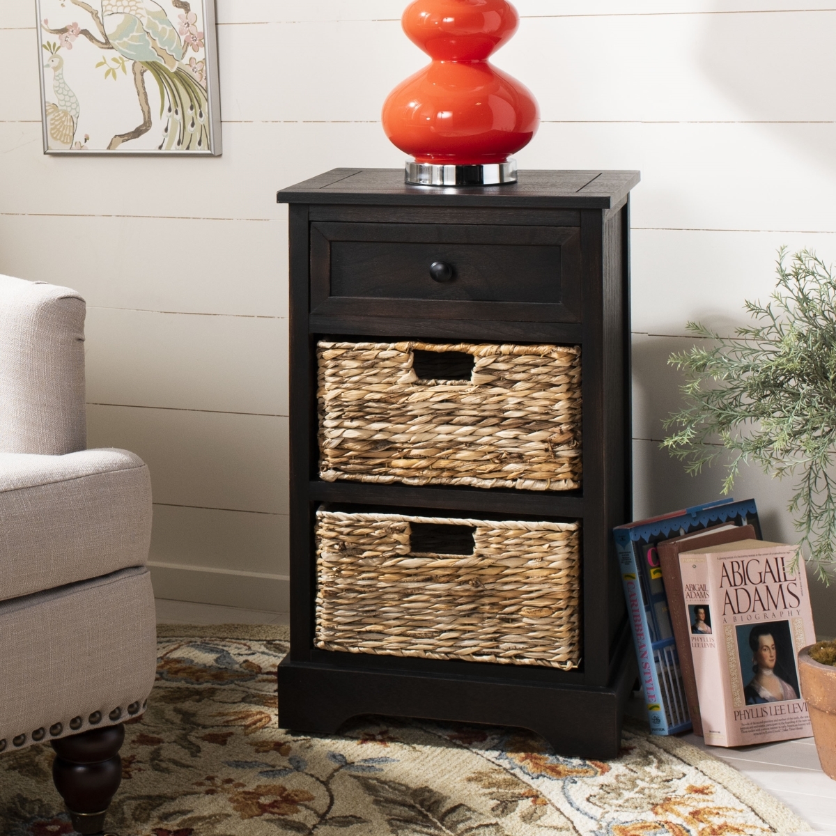 Carrie Side Table - Brown - Safavieh - Image 1