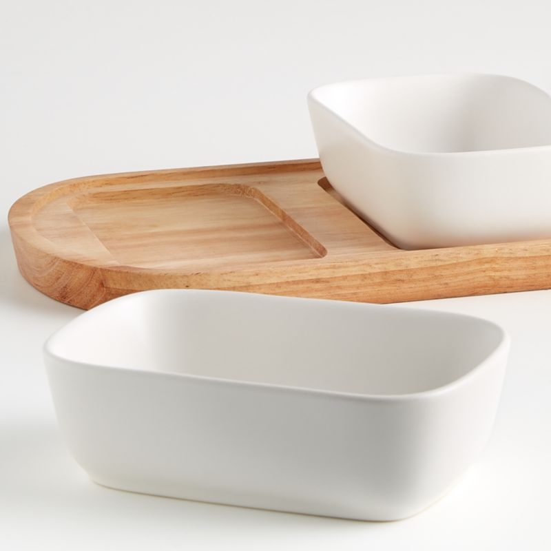 Oven-to-Table Oval Serving Bowls with Oval Platter - Image 1