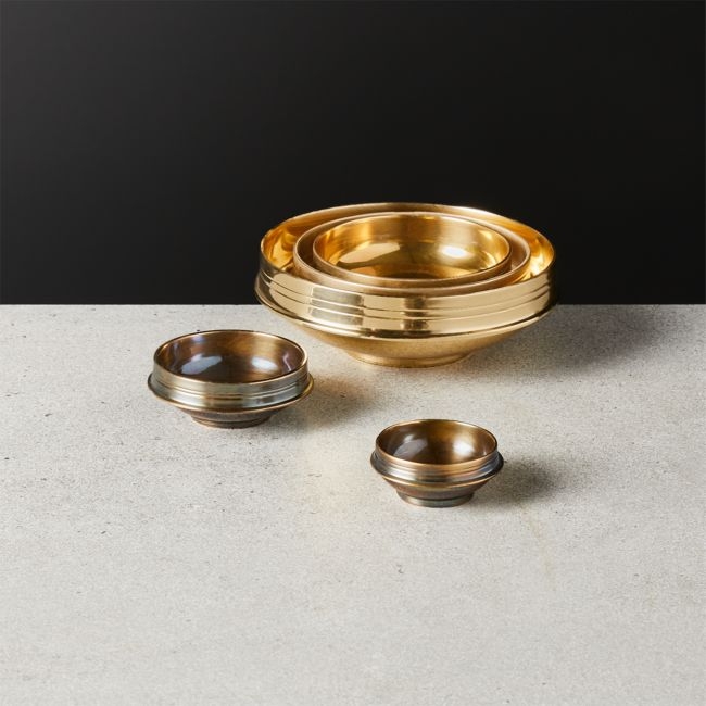 Nested Brass Bowl Set - Image 0