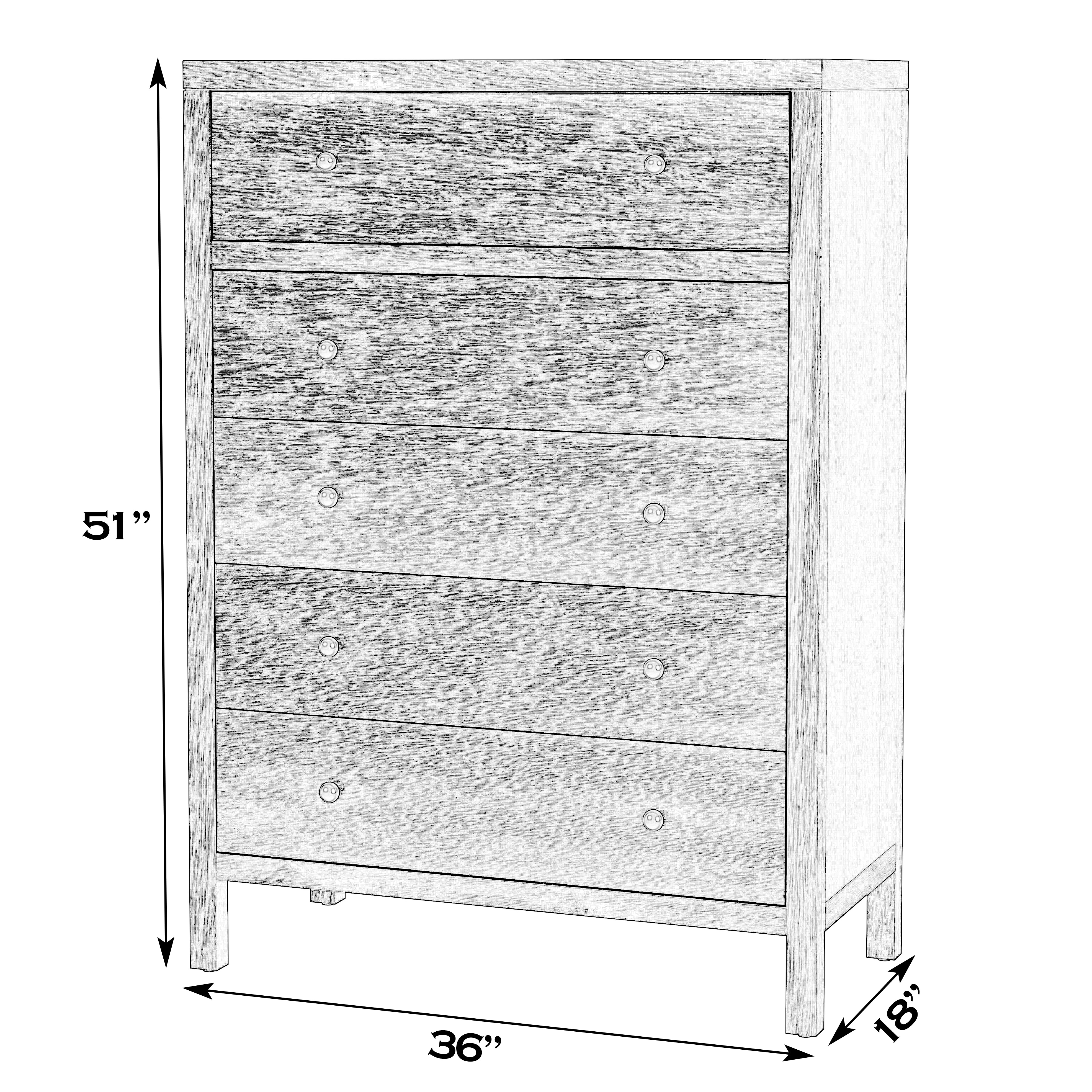 Nora Antique Coffee Tall Dresser - Image 3
