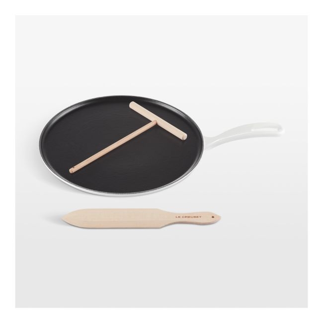 Le Creuset ® Heritage Traditional Round 10.25" White Crepe Pan - Image 0