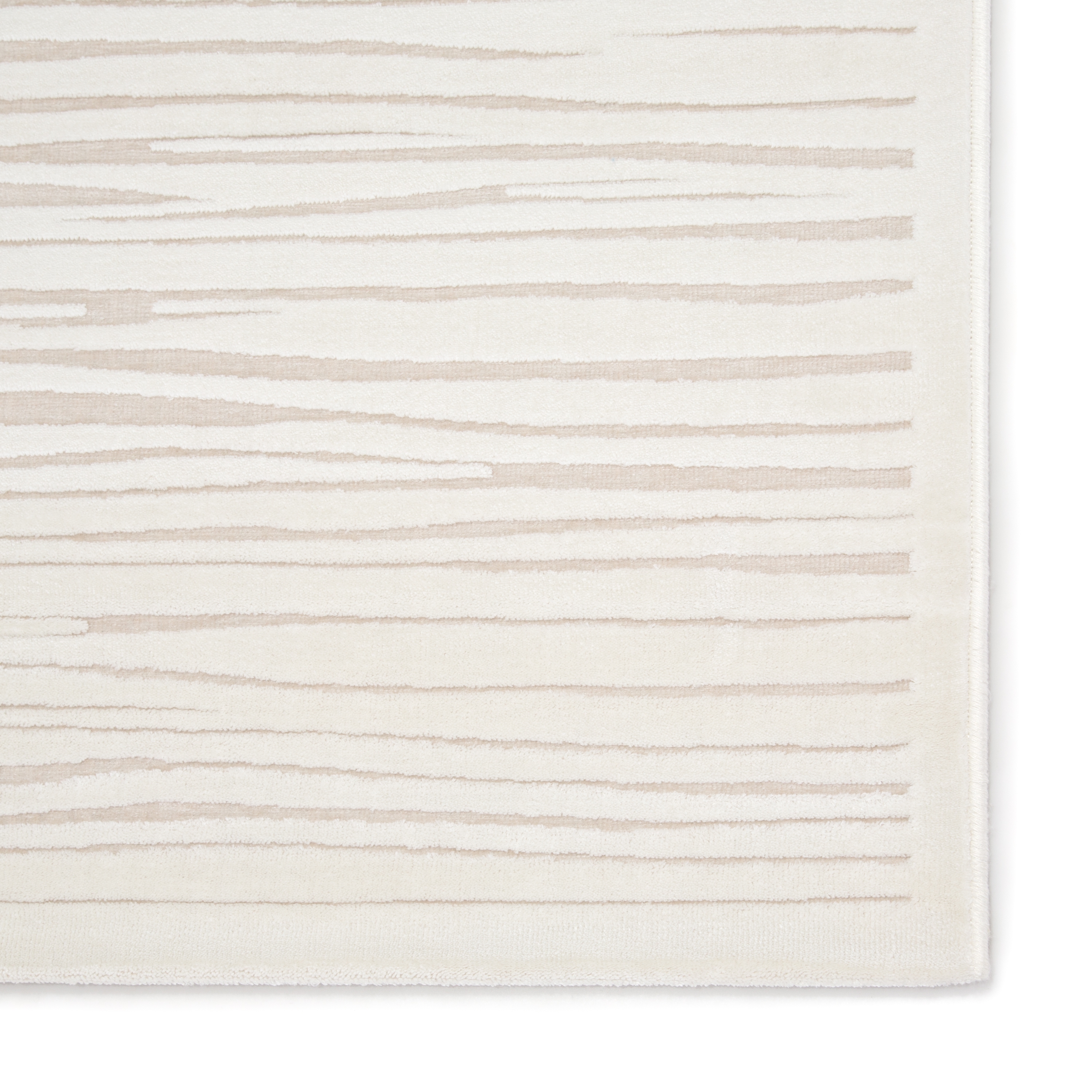Linea Abstract White Area Rug (2' X 3') - Image 3