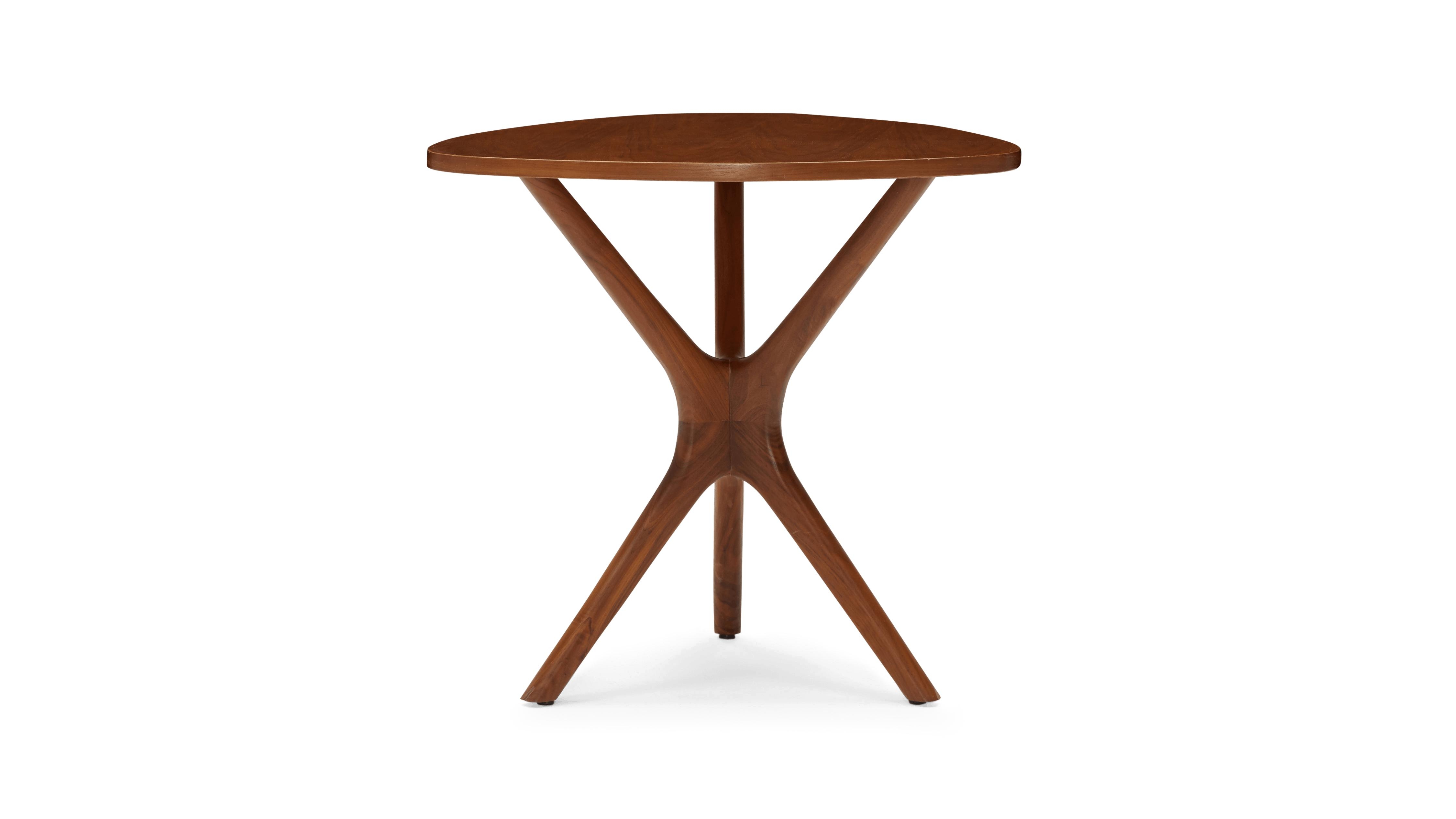 Tolson Mid Century Modern (Wood Top) End Table - Walnut - Image 4