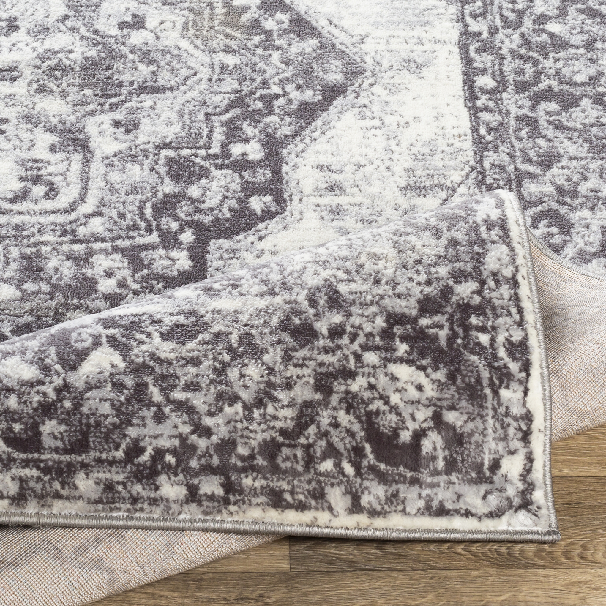 Wanderlust Gray Indoor 8'10" x 12'4" Machine Woven Rug - Image 4