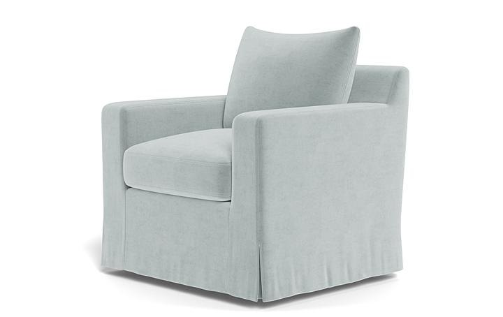 Sloan Slipcovered Swivel Chair - Image 2