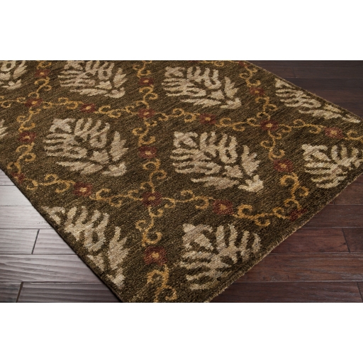 Scarborough Brown Indoor 2'6" x 8' Handmade Rug - Image 0