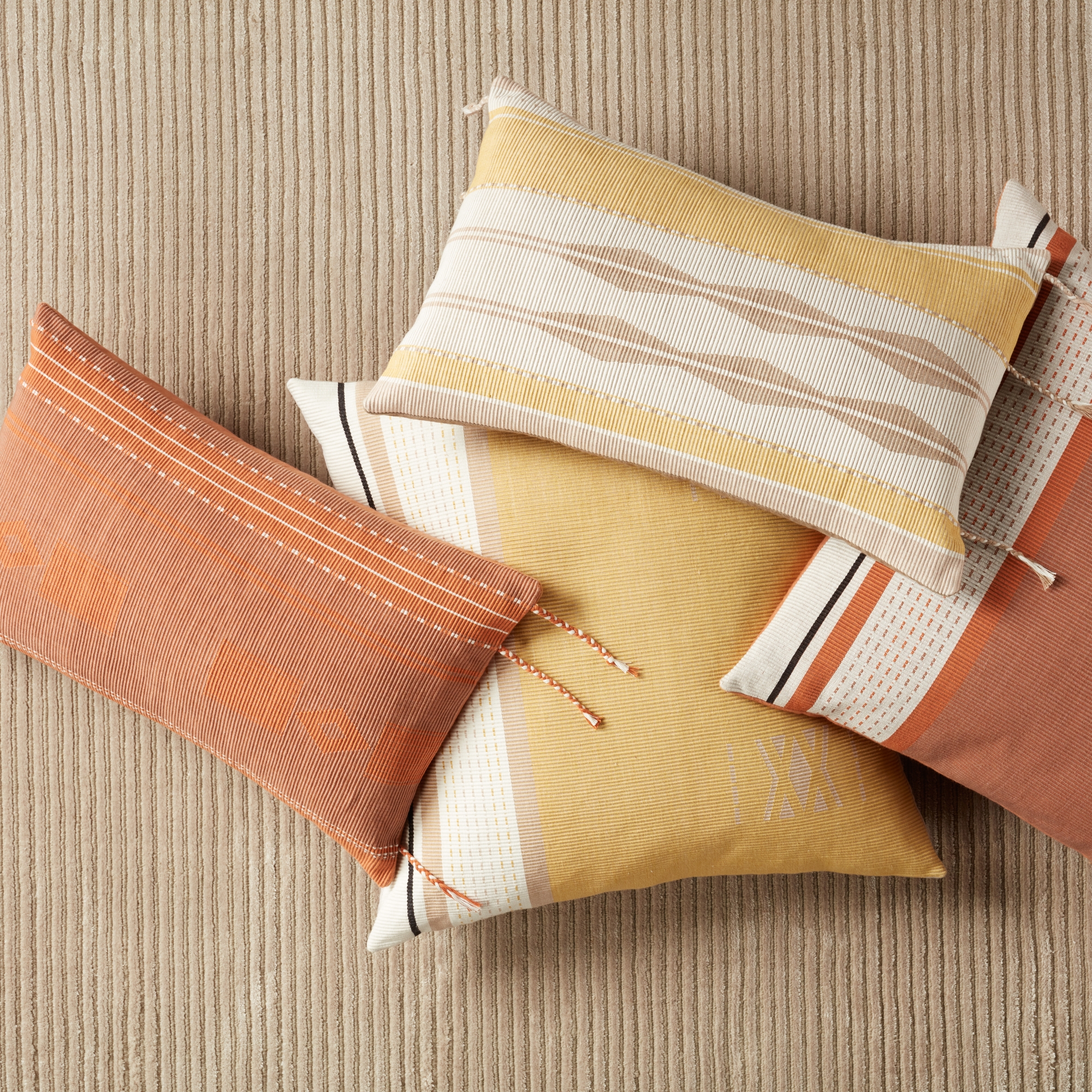 Bohdi Lumbar Pillow, Terracotta, 21" x 13" - Image 4