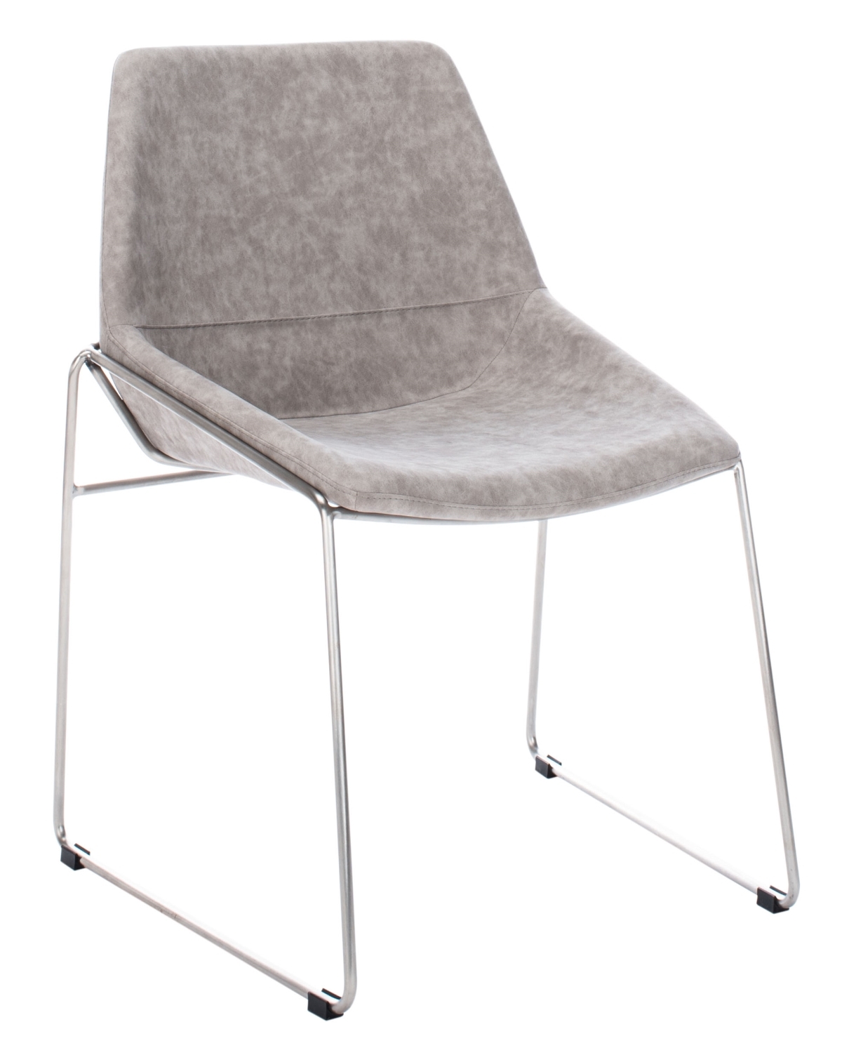 Alexis Mid Century Dining Chair - Stone / Silver - Safavieh - Image 4