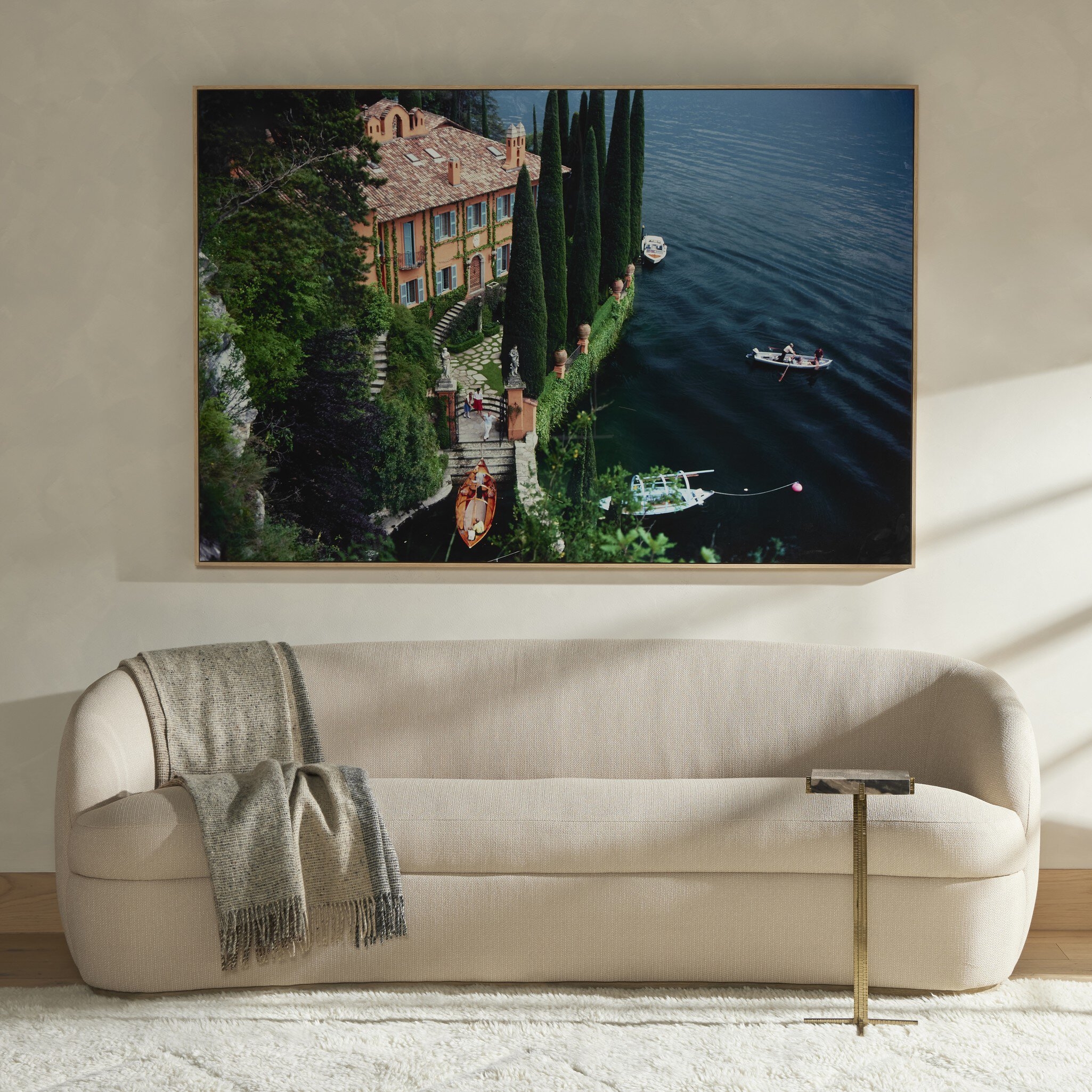 Giacomo Montegazza by Slim Aarons - Vertical Grain White Oak Floater - Image 5