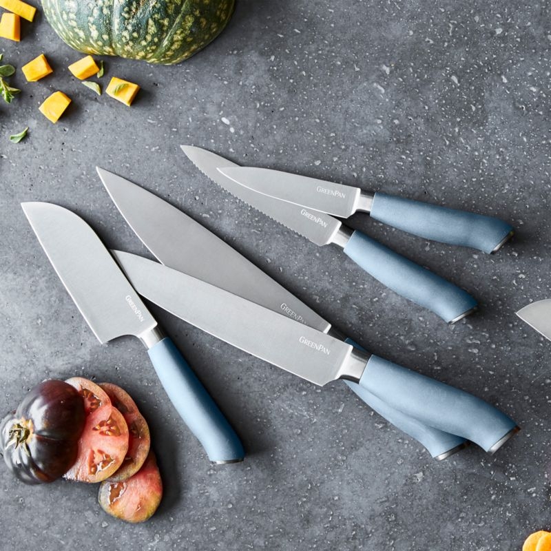 GreenPan ™ Blue Haze Ultimate 16-Piece Titanium Knife Block Set - Image 5
